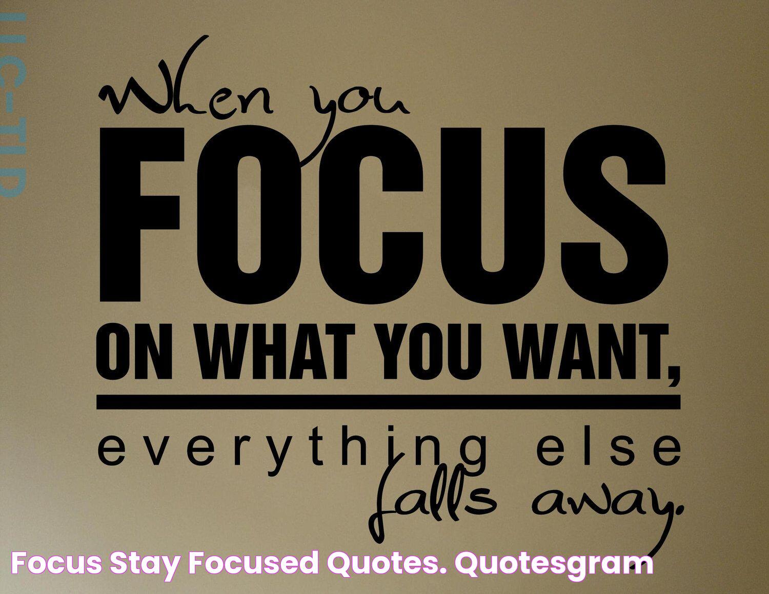 Stay Focused Quotes: The Power Of Concentration And Determination