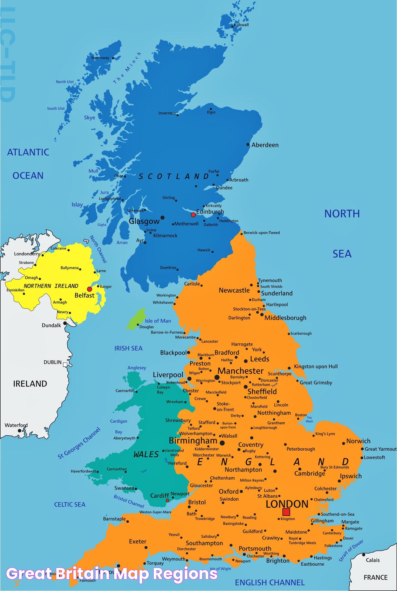 Great Britain Map Regions