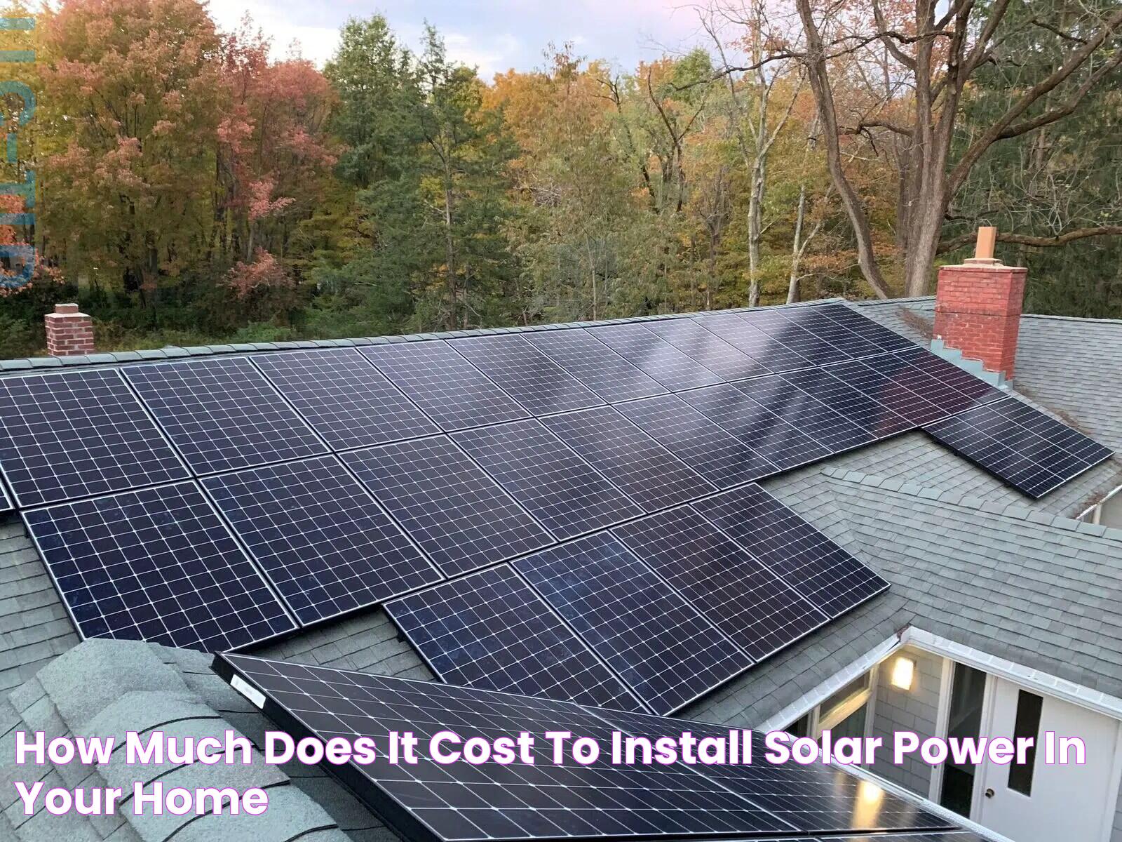 Affordable Ways To Reduce Home Solar Power System Cost