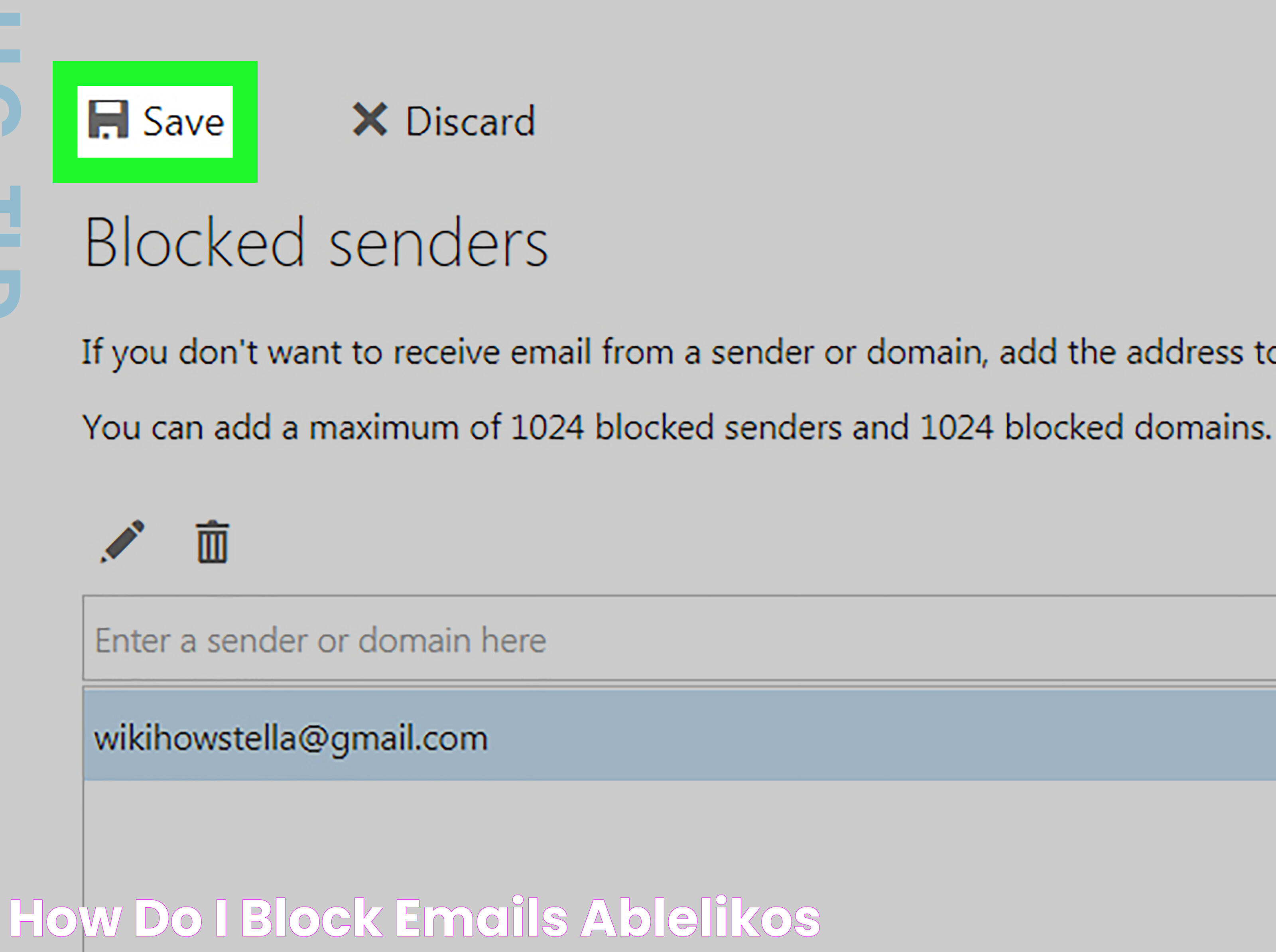 How do i block emails ablelikos