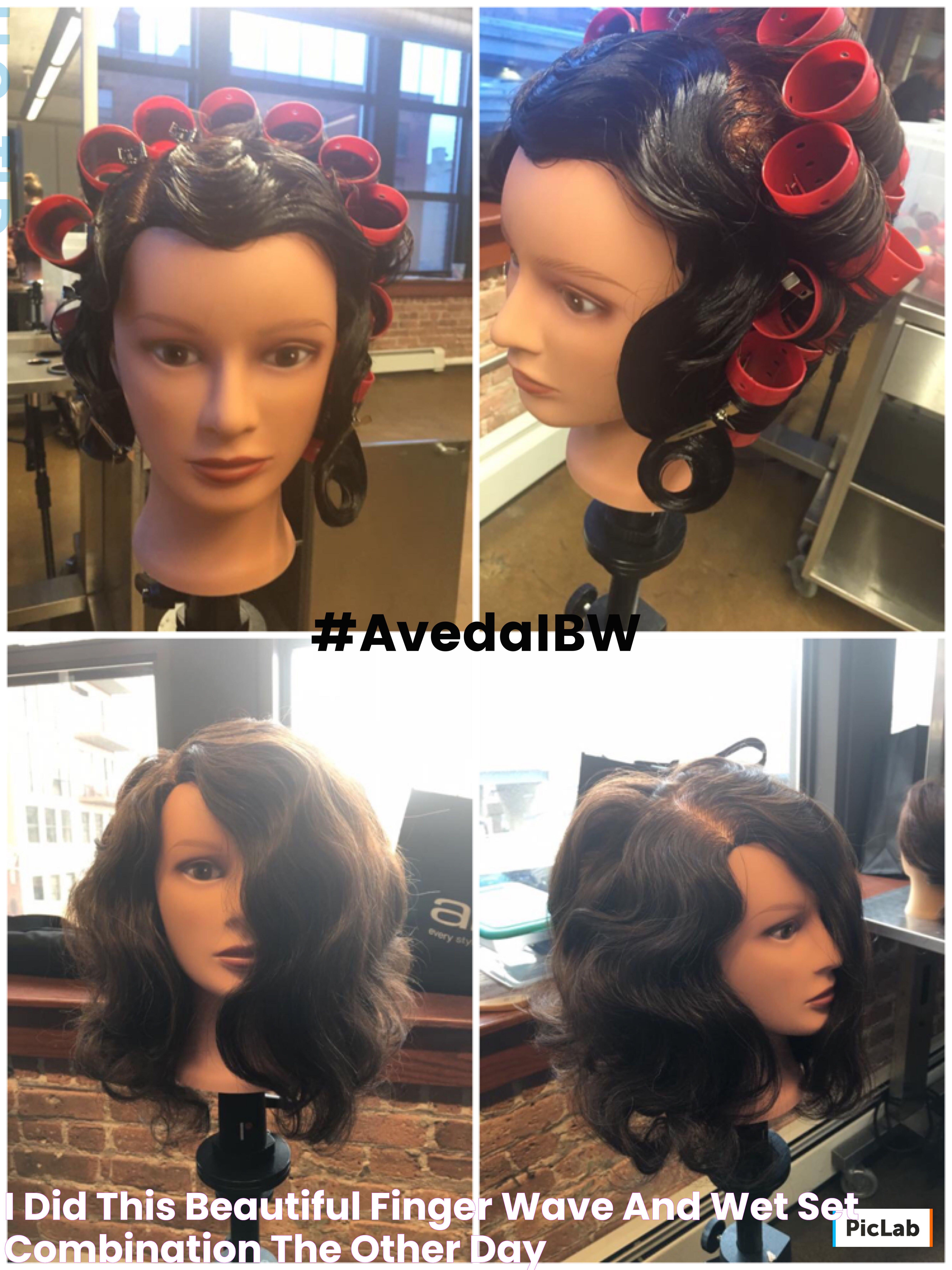 I did this beautiful finger wave and wet set combination the other day