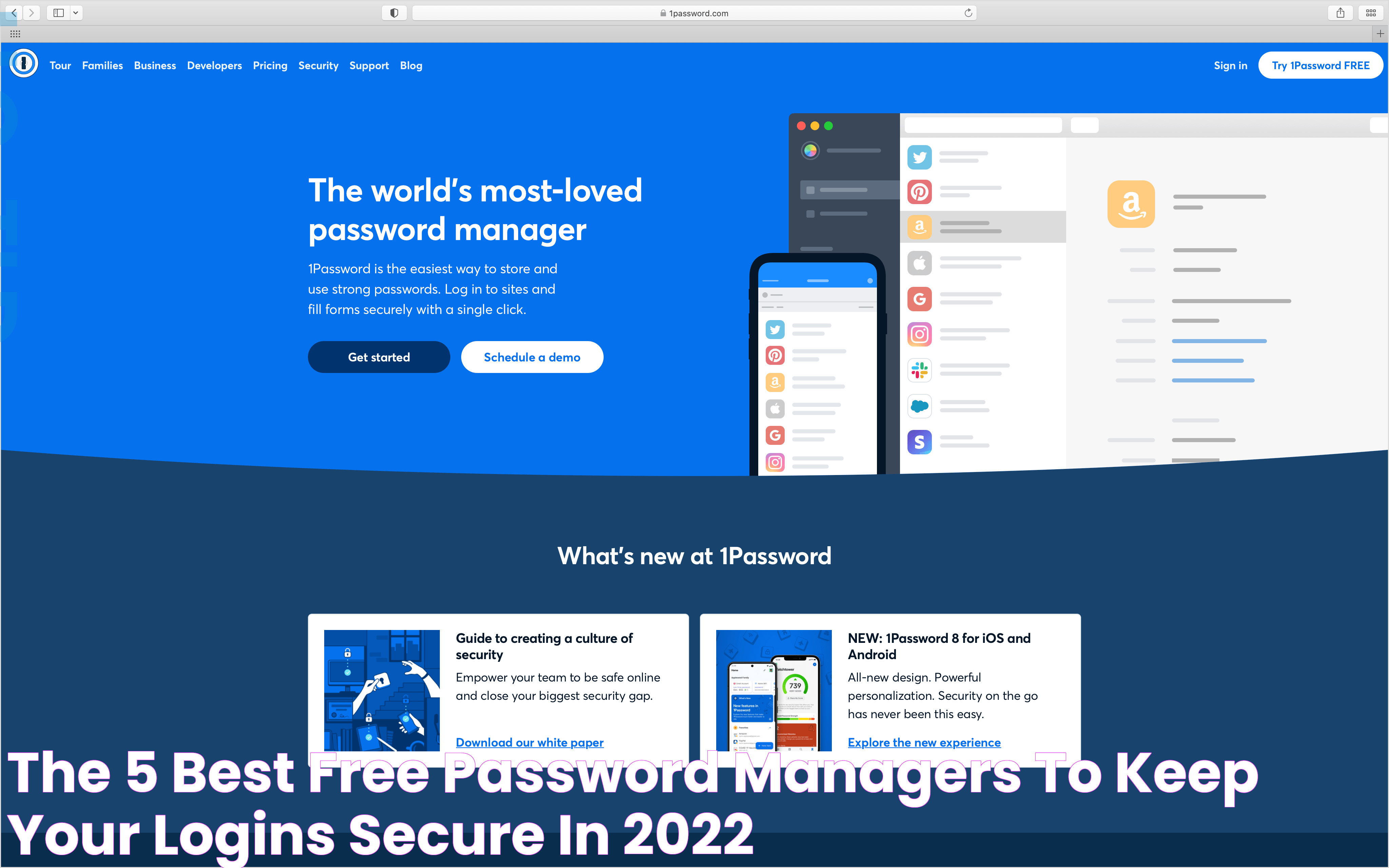 The 5 Best Free Password Managers to Keep Your Logins Secure in 2022