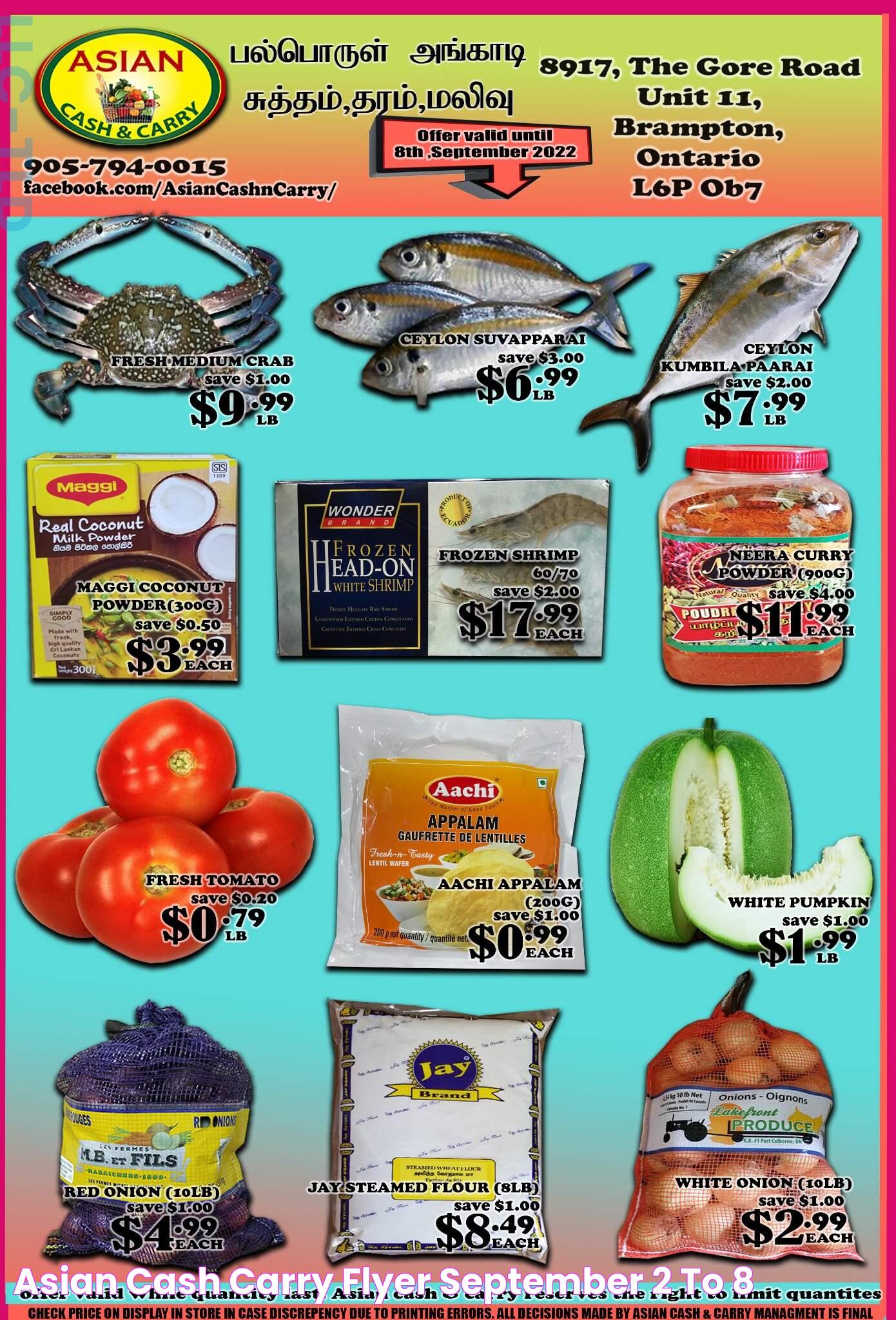 Asian Cash & Carry Flyer September 2 to 8