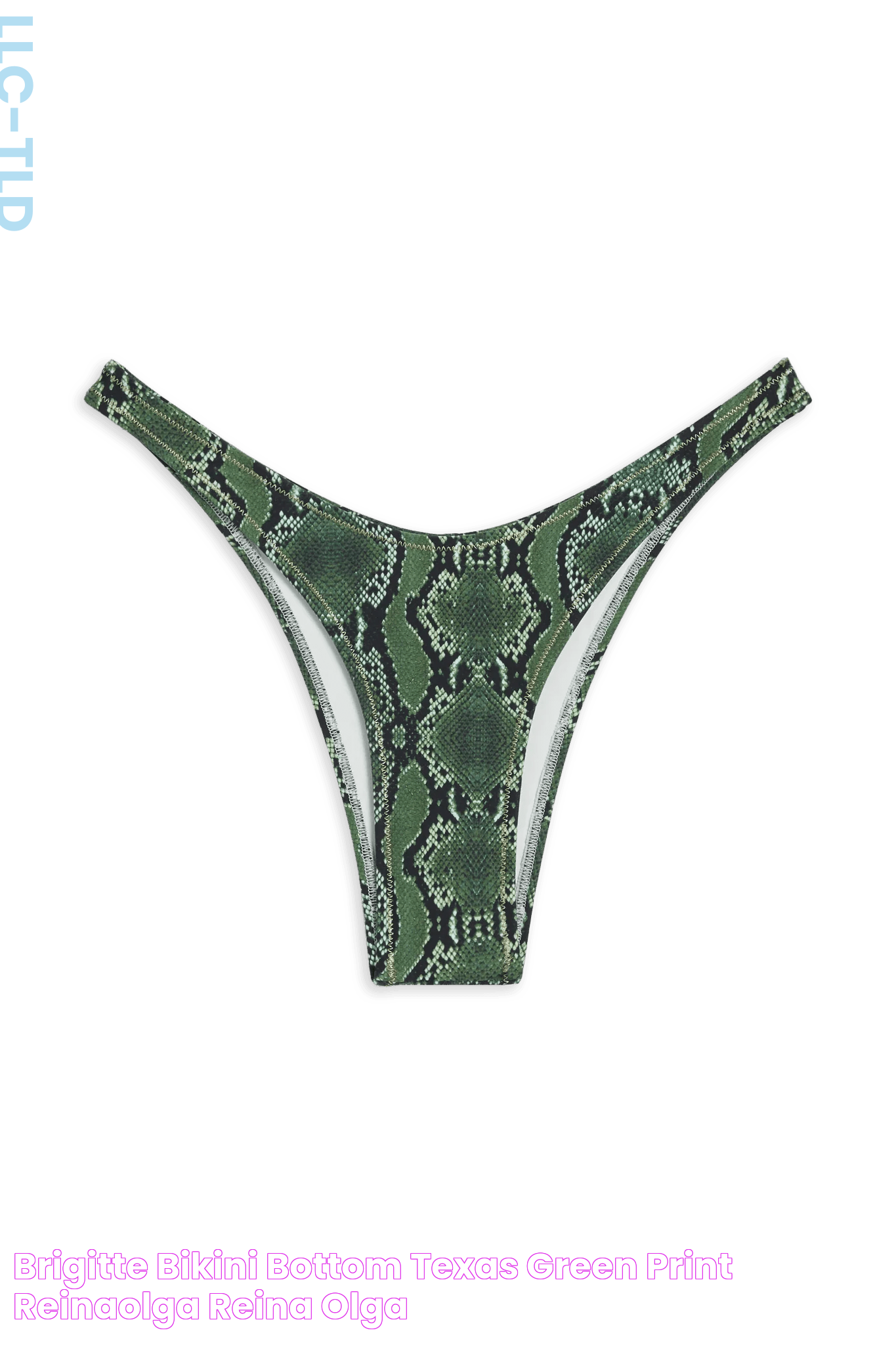 Brigitte Bikini Bottom Texas Green Print ReinaOlga Reina Olga