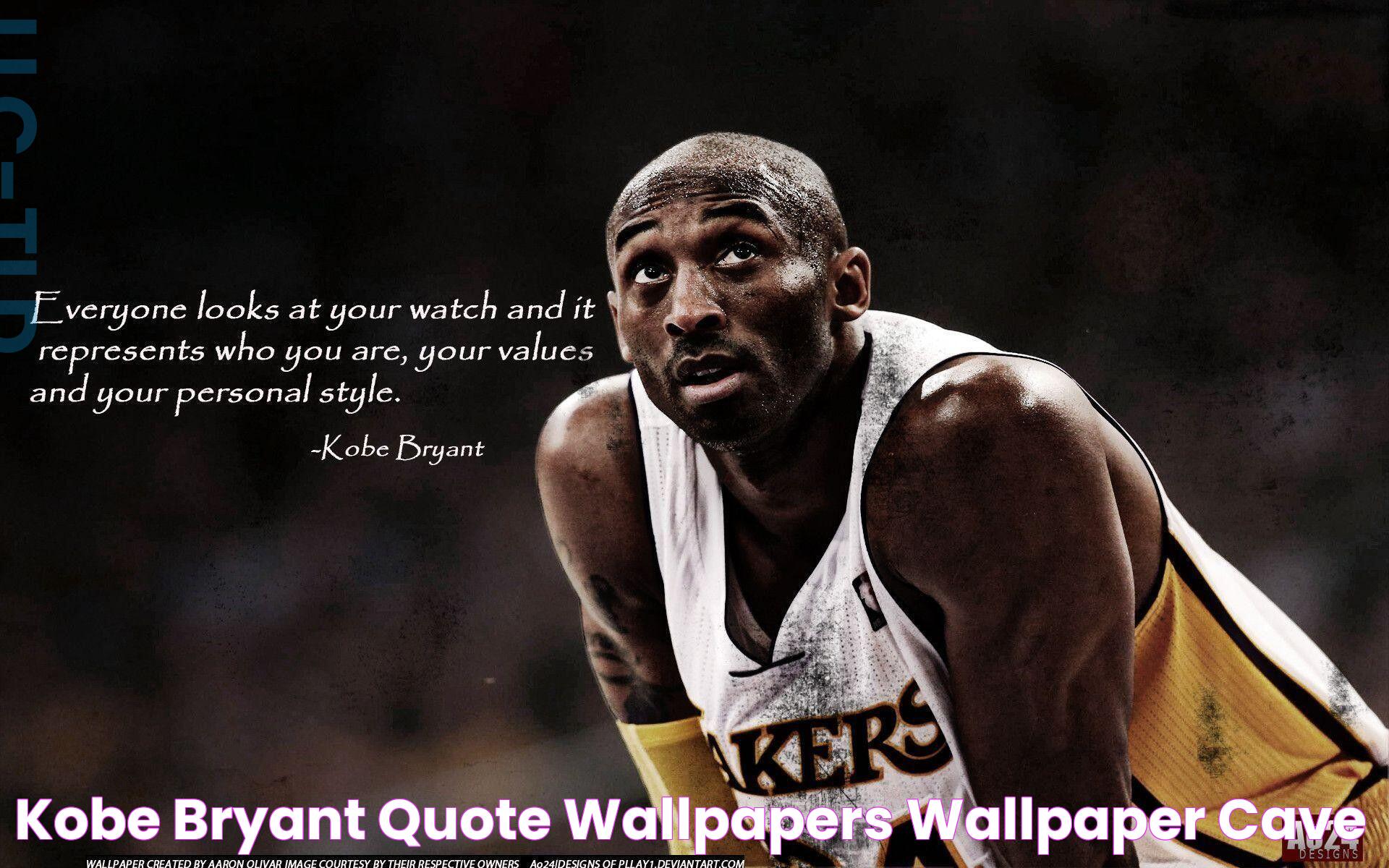 Kobe Bryant Quote Wallpapers Wallpaper Cave