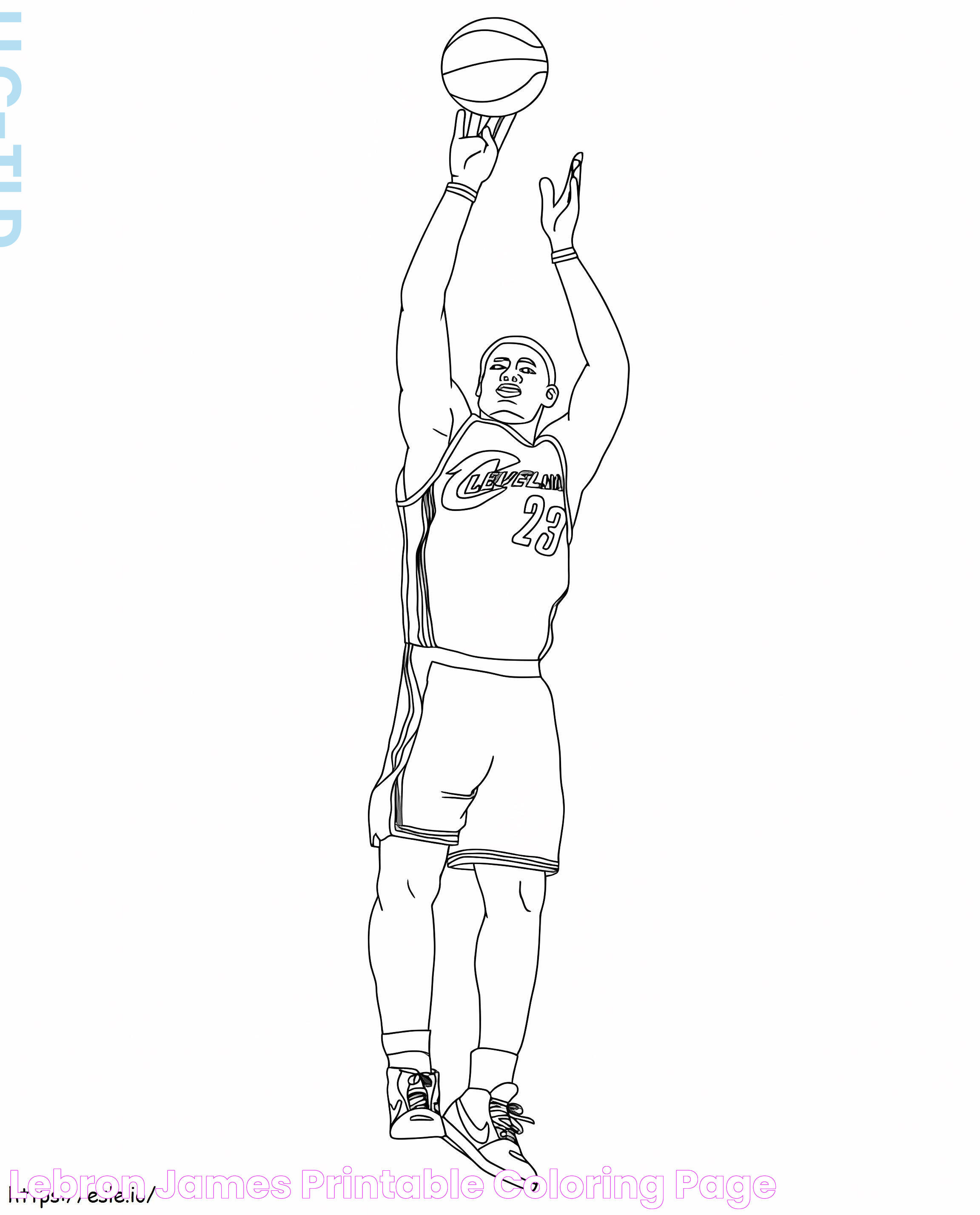 Lebron James Printable coloring page