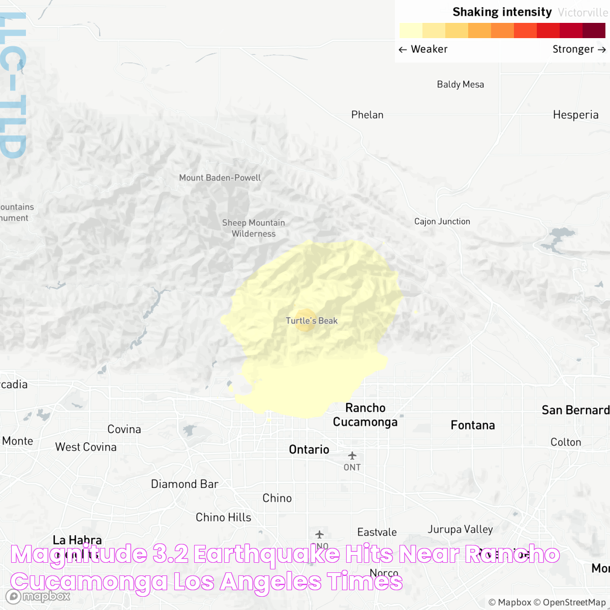 Magnitude 3.2 earthquake hits near Rancho Cucamonga Los Angeles Times