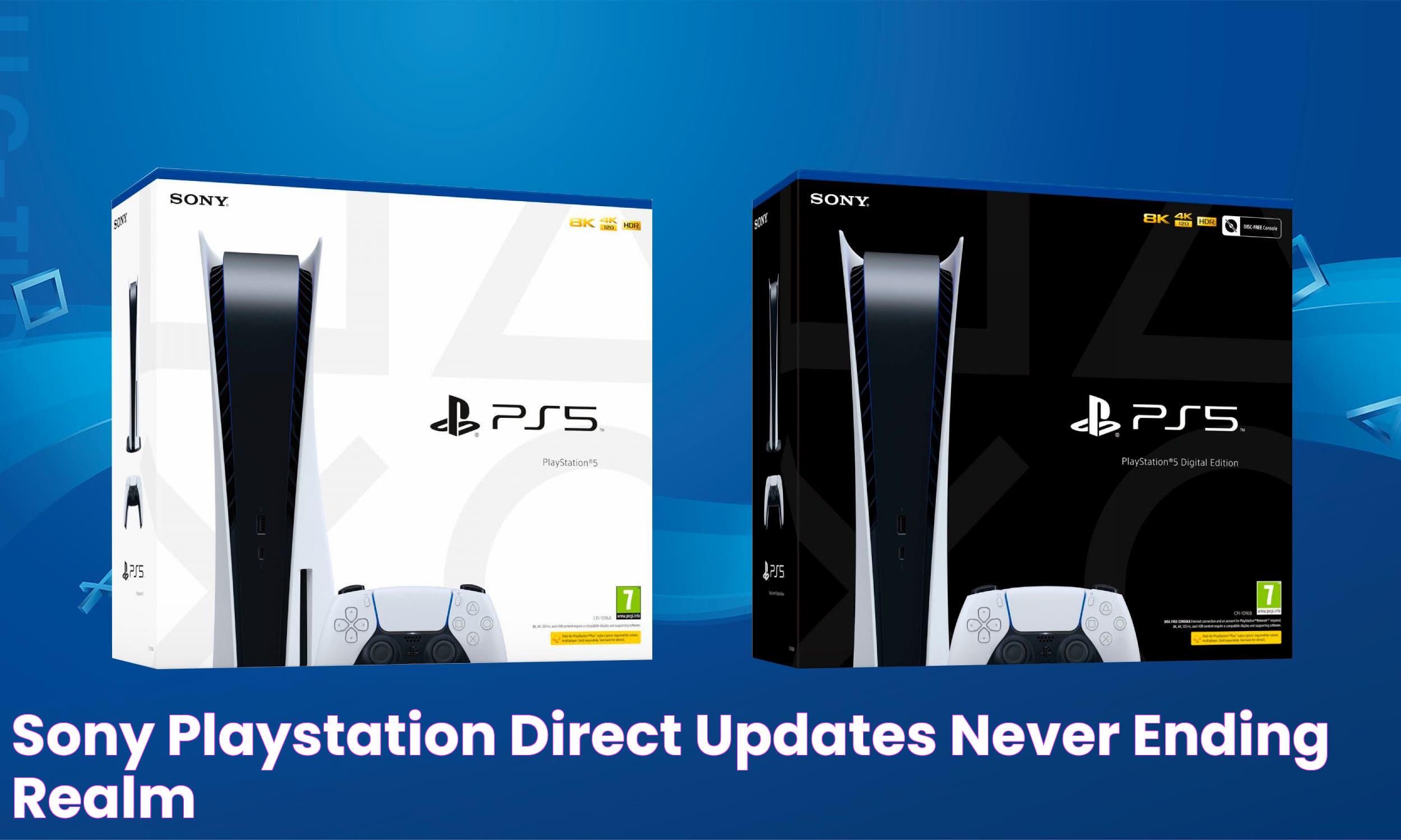 Sony PlayStation Direct Updates Never Ending Realm