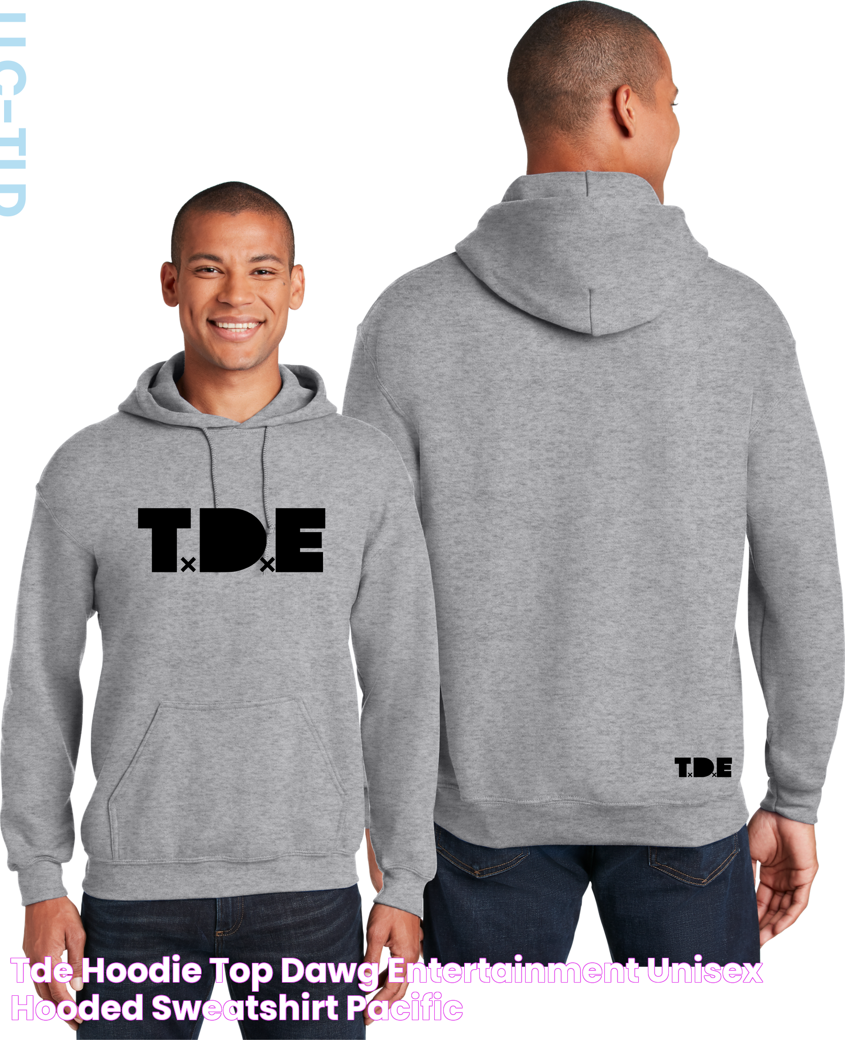 TDE Hoodie Top Dawg Entertainment Unisex Hooded Sweatshirt Pacific