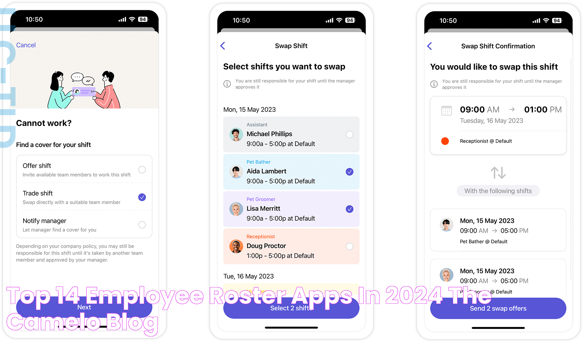 Top 14 Employee Roster Apps in 2024 The Camelo Blog