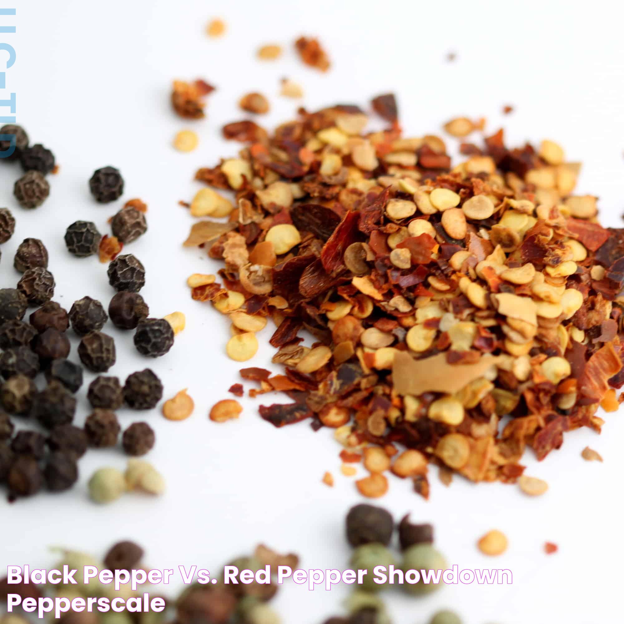 Black Pepper Vs. Red Pepper Showdown PepperScale