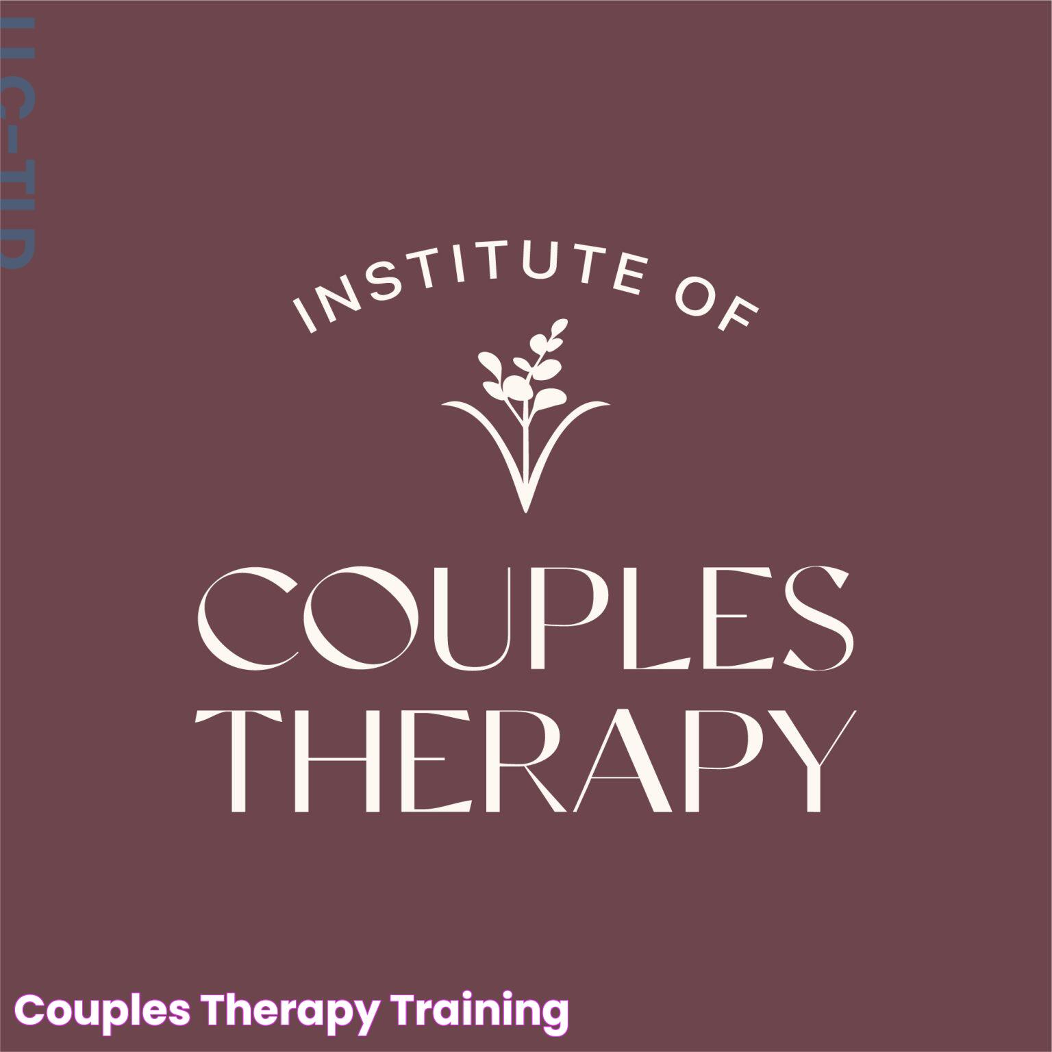 Couples Therapy Training