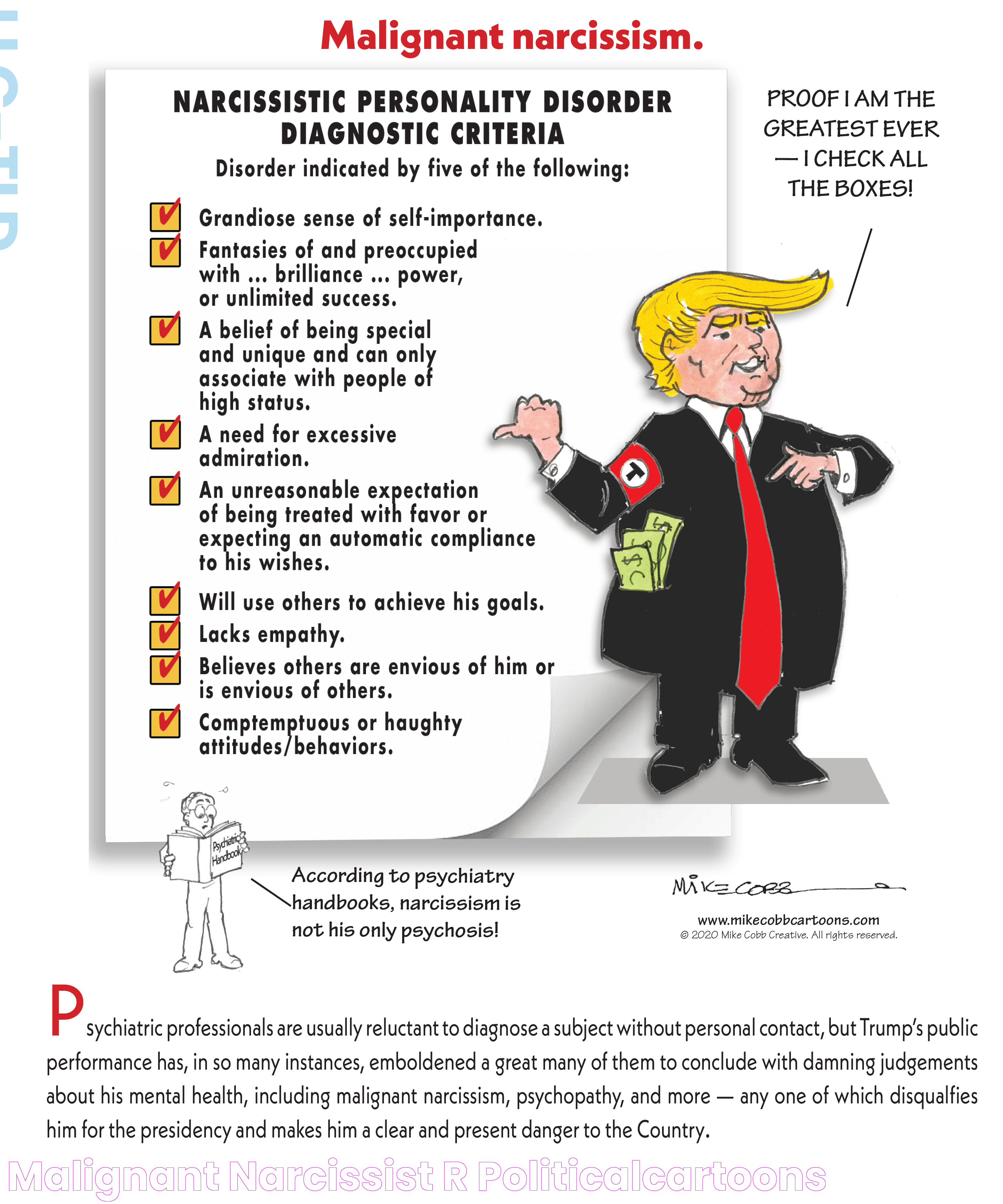 Malignant Narcissist r/politicalcartoons