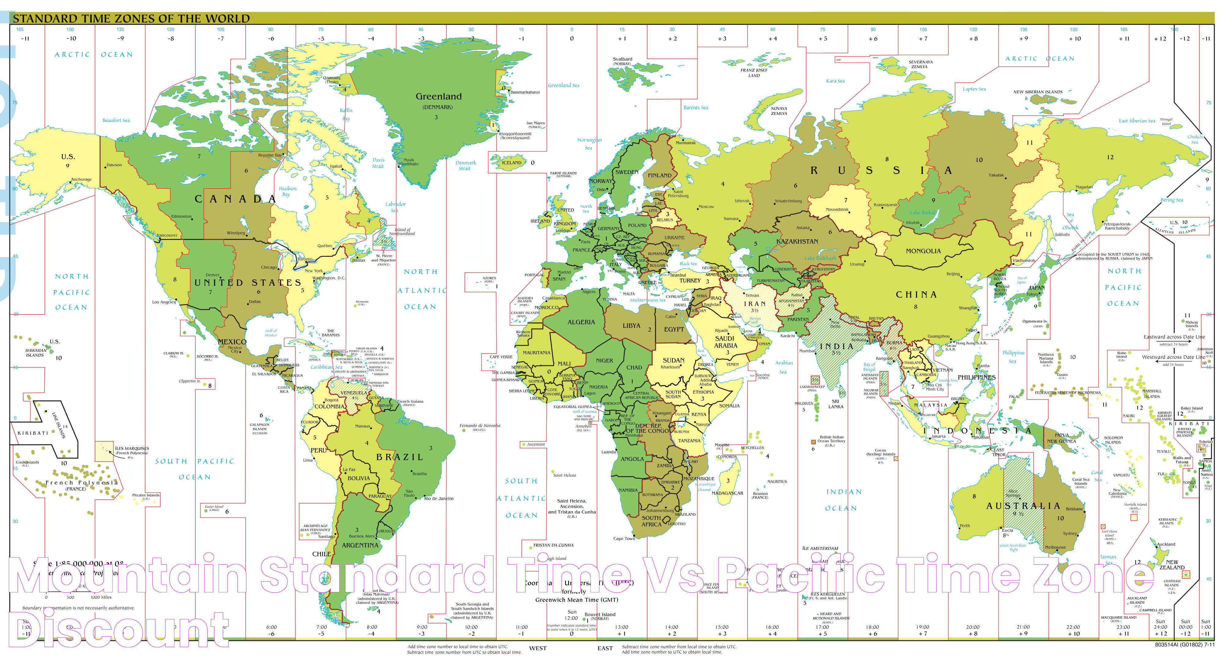 Mountain Standard Time Vs Pacific Time Zone Discount