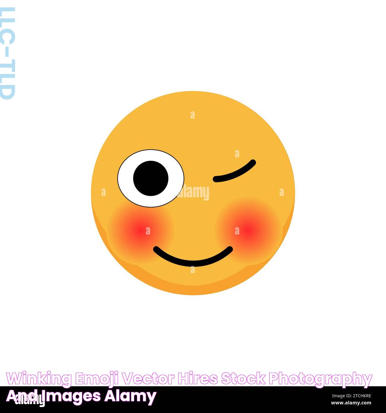 Winking emoji vector hires stock photography and images Alamy