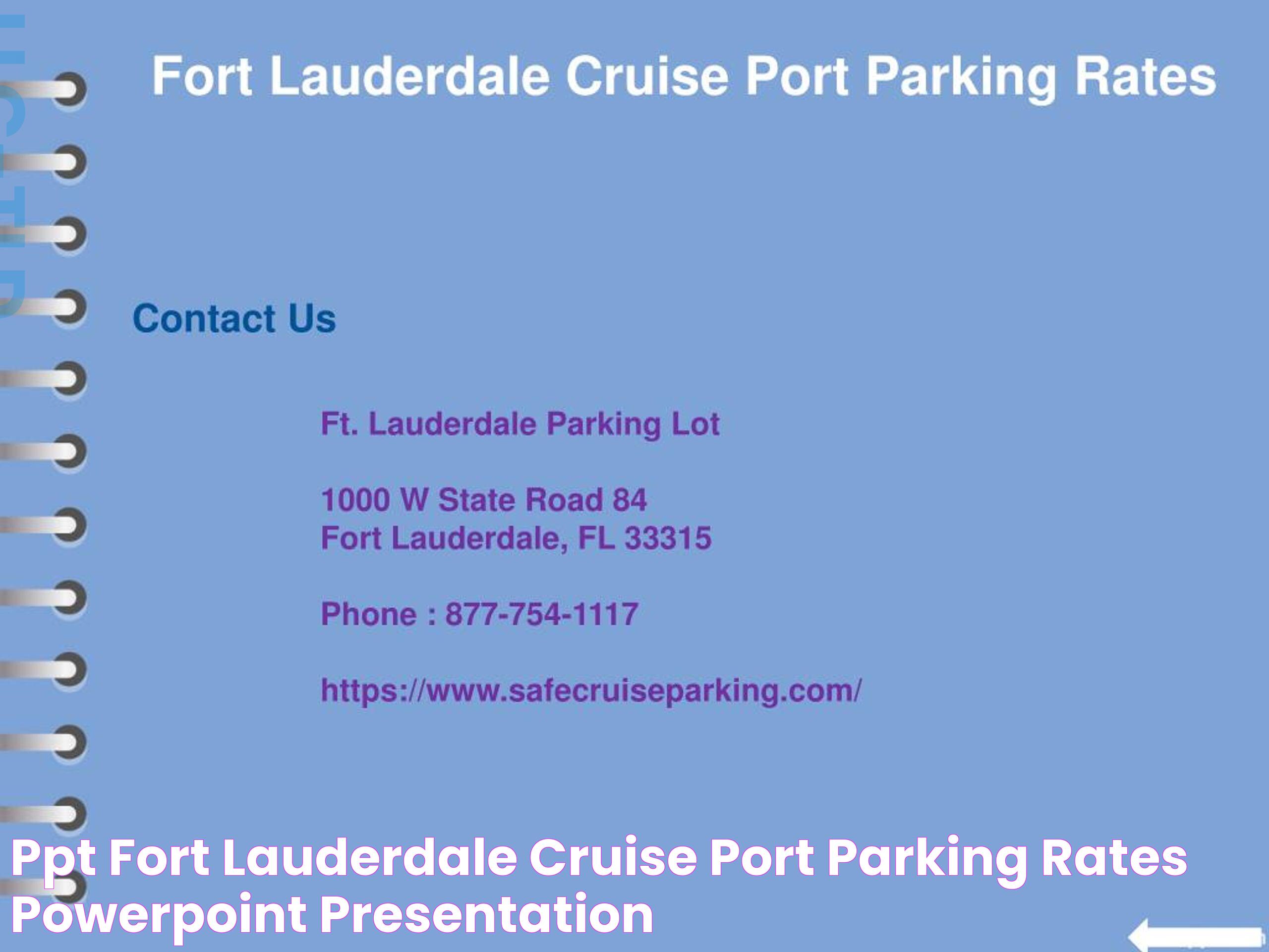 Best Tips For Cruise Parking Fort Lauderdale FL: Everything You Need To Know