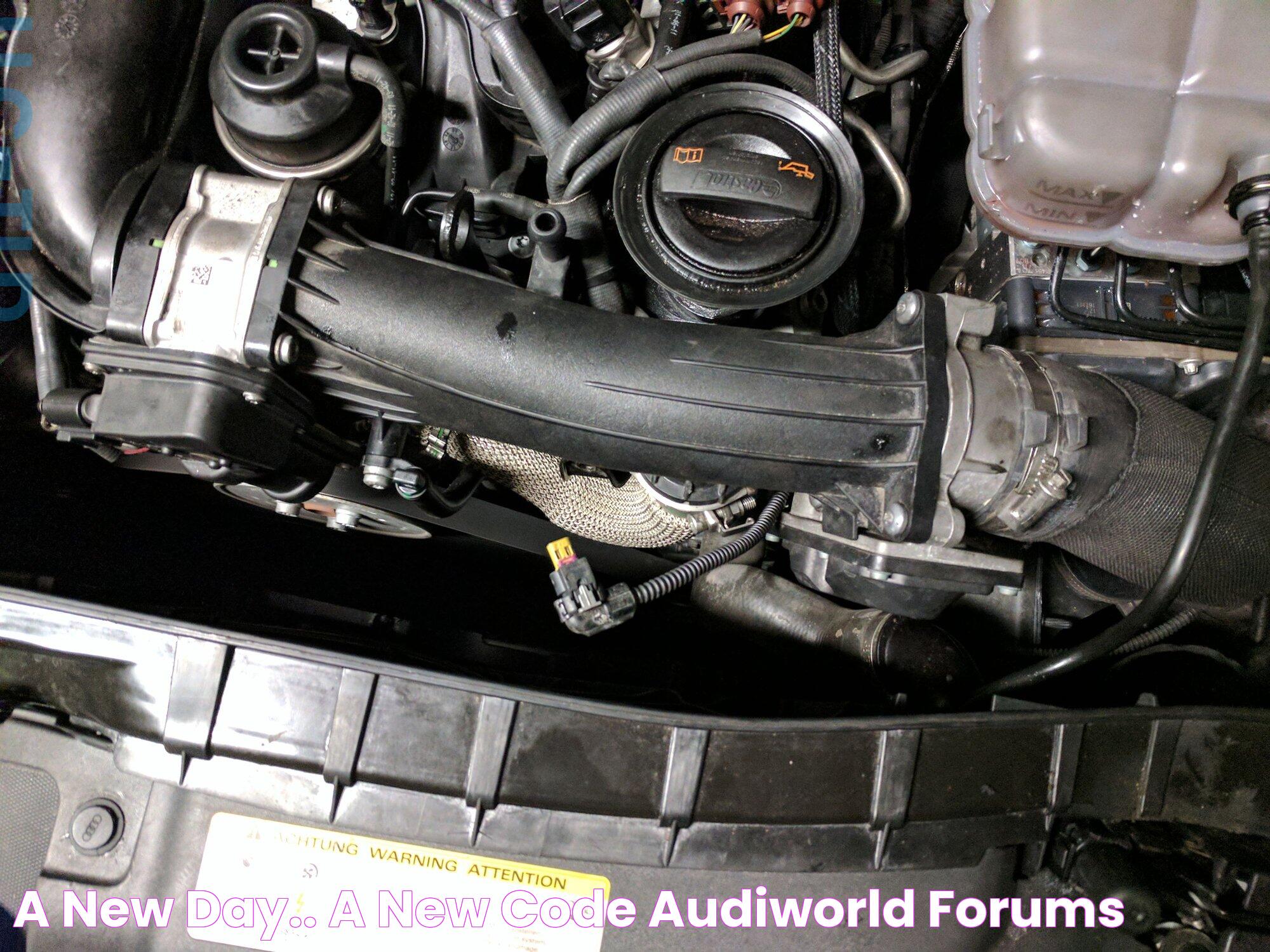 A new day.. a new code! AudiWorld Forums