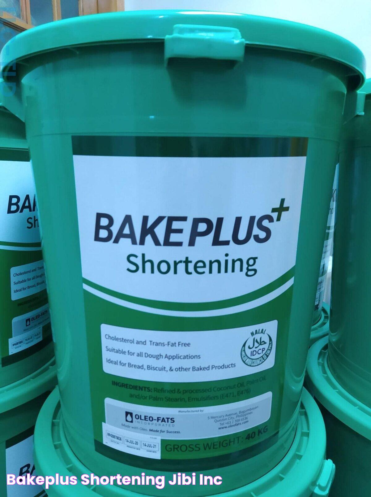 BakePlus+ Shortening Jibi Inc