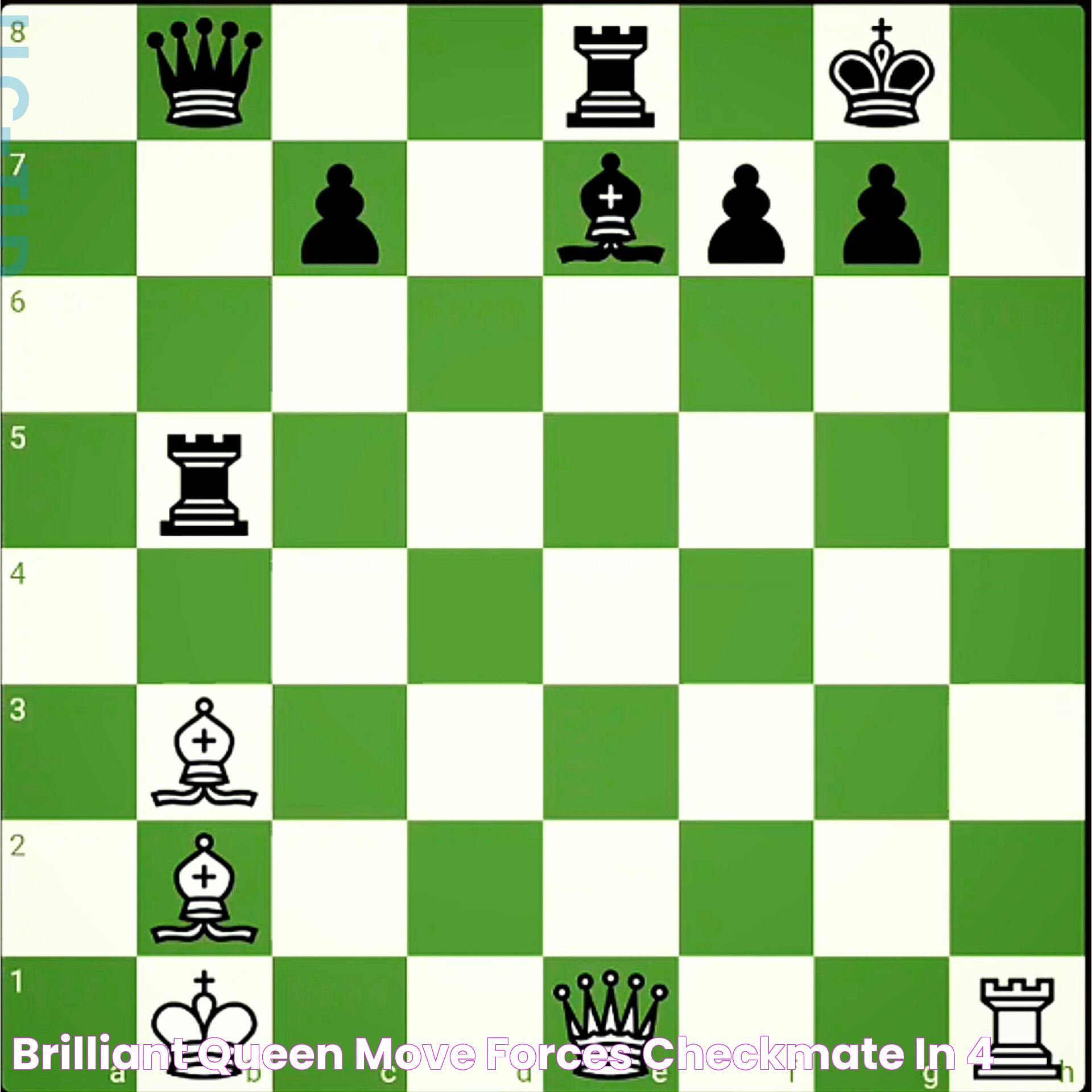 Brilliant Queen move forces checkmate in 4 🔥🔥