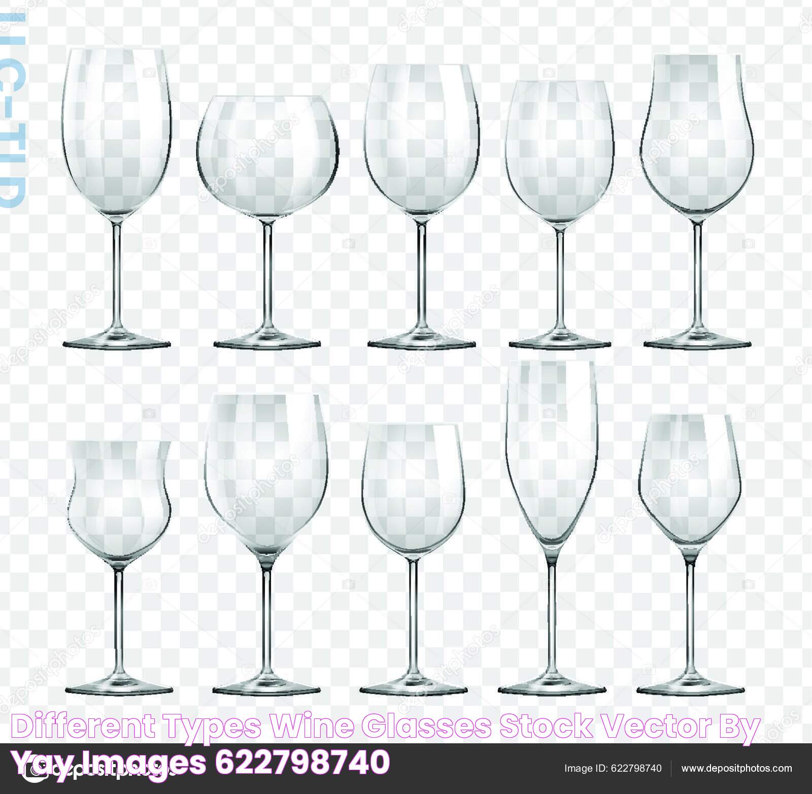 Different Types Wine Glasses Stock Vector by ©YAY_Images 622798740