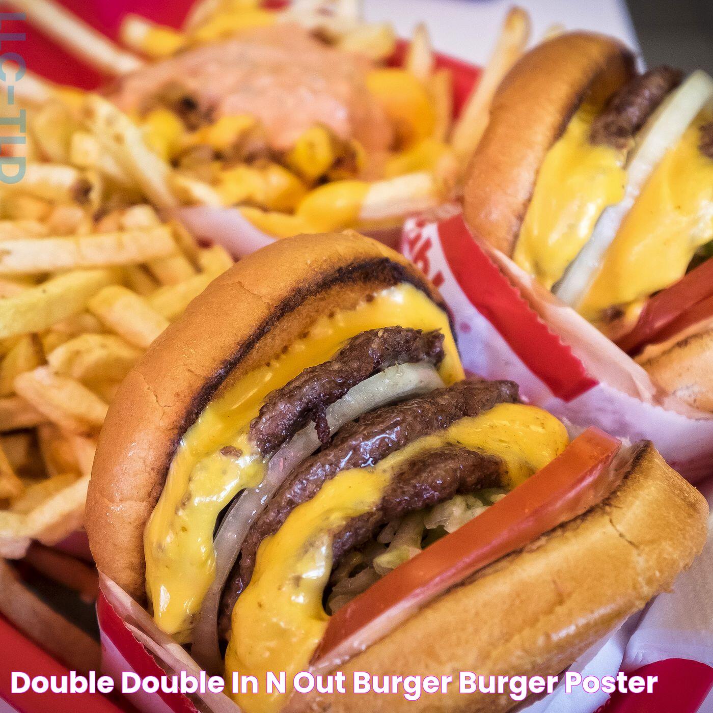 Double Double In N Out Burger Burger Poster