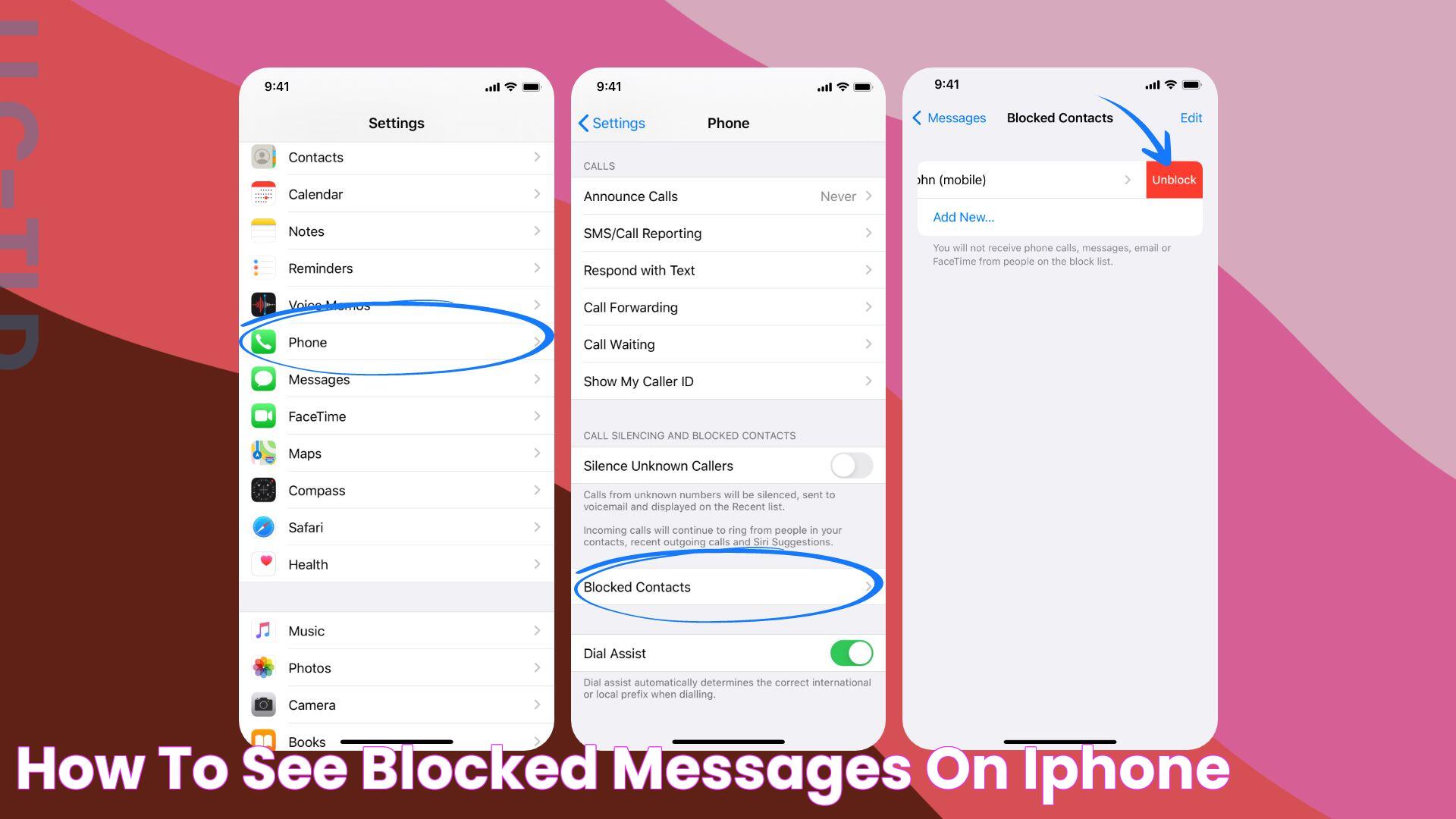 How to See Blocked Messages on iPhone