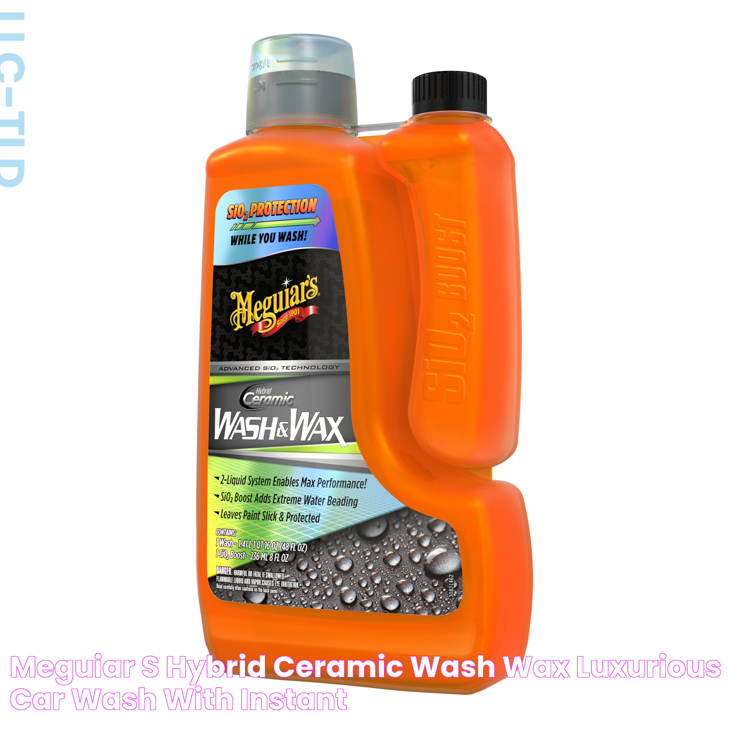 Meguiar's Hybrid Ceramic Wash & Wax Luxurious Car Wash with Instant