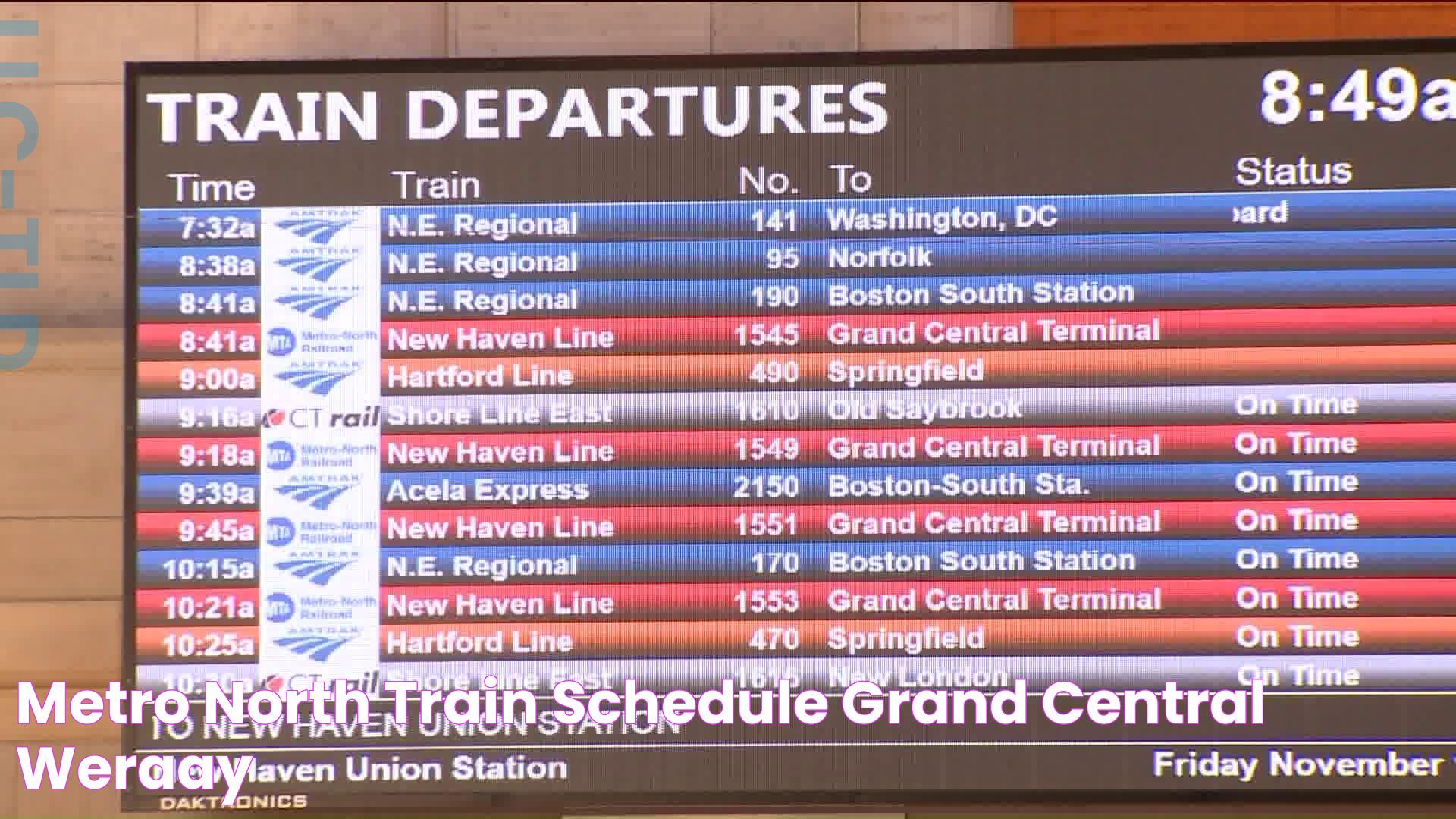 Efficient Travel: Metro North To Grand Central Station Guide