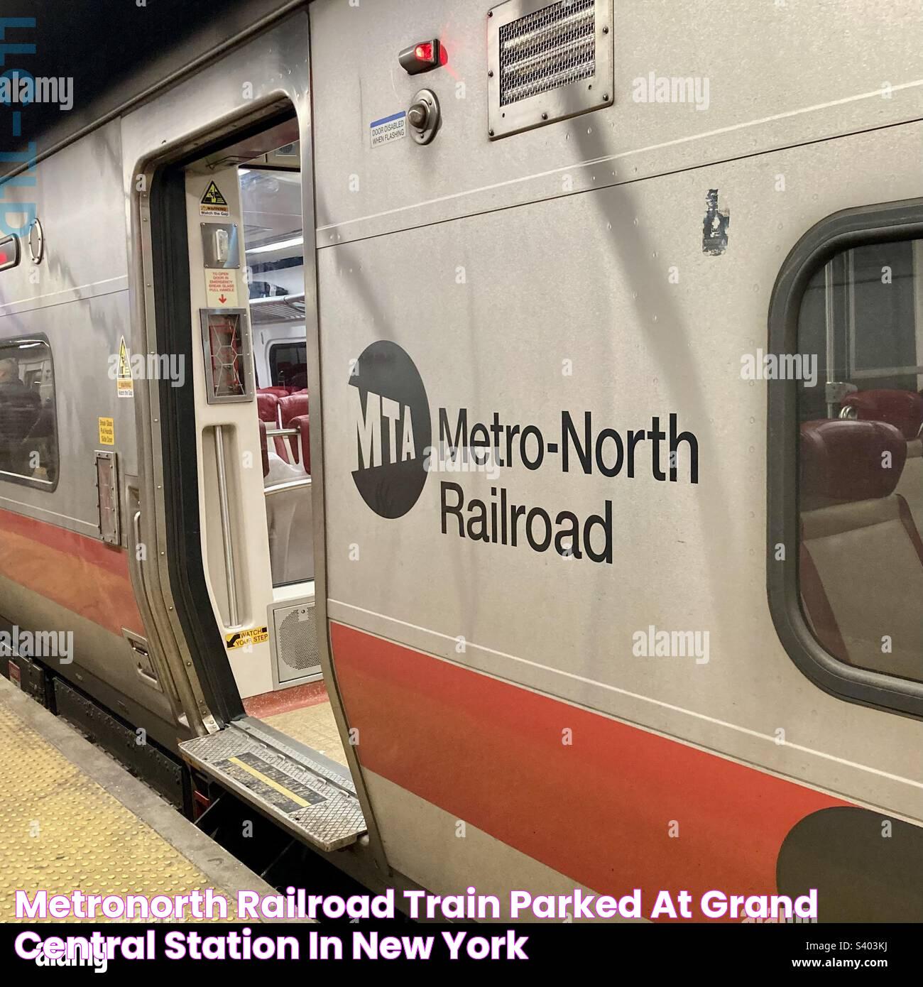 MetroNorth Railroad train parked at Grand Central Station in New York