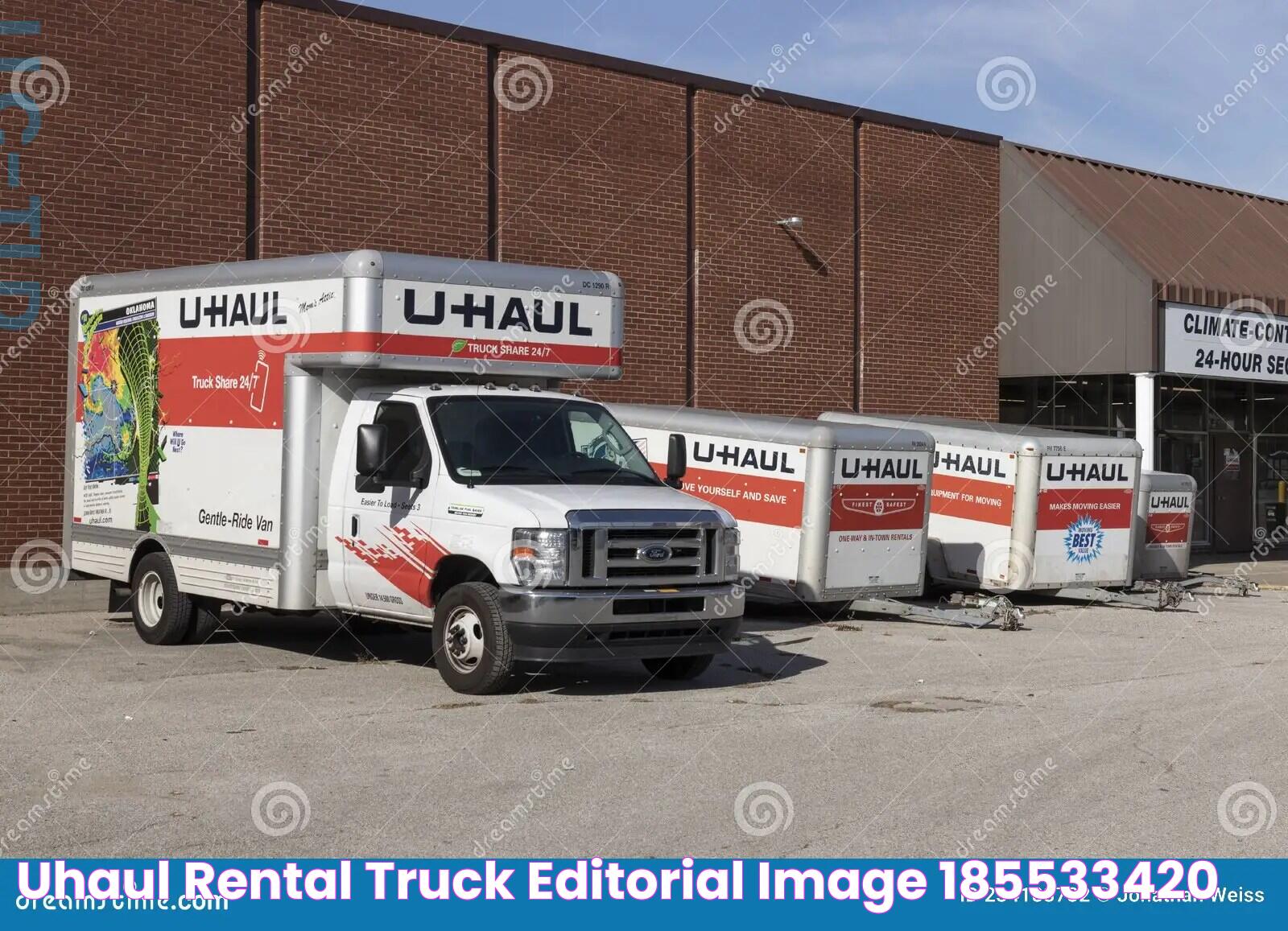 UHaul Rental Truck Editorial Image 185533420