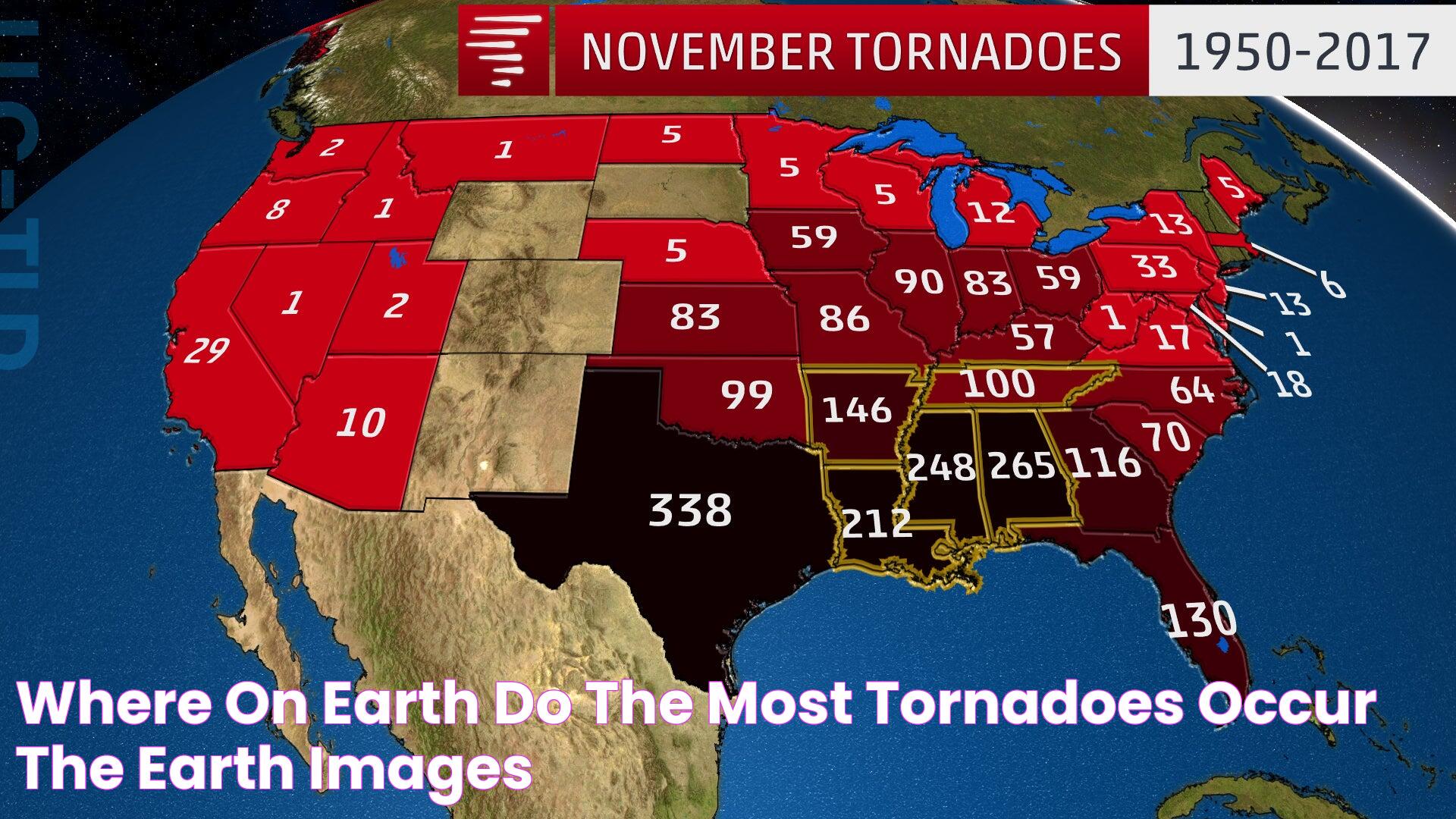 Where On Earth Do The Most Tornadoes Occur The Earth Images