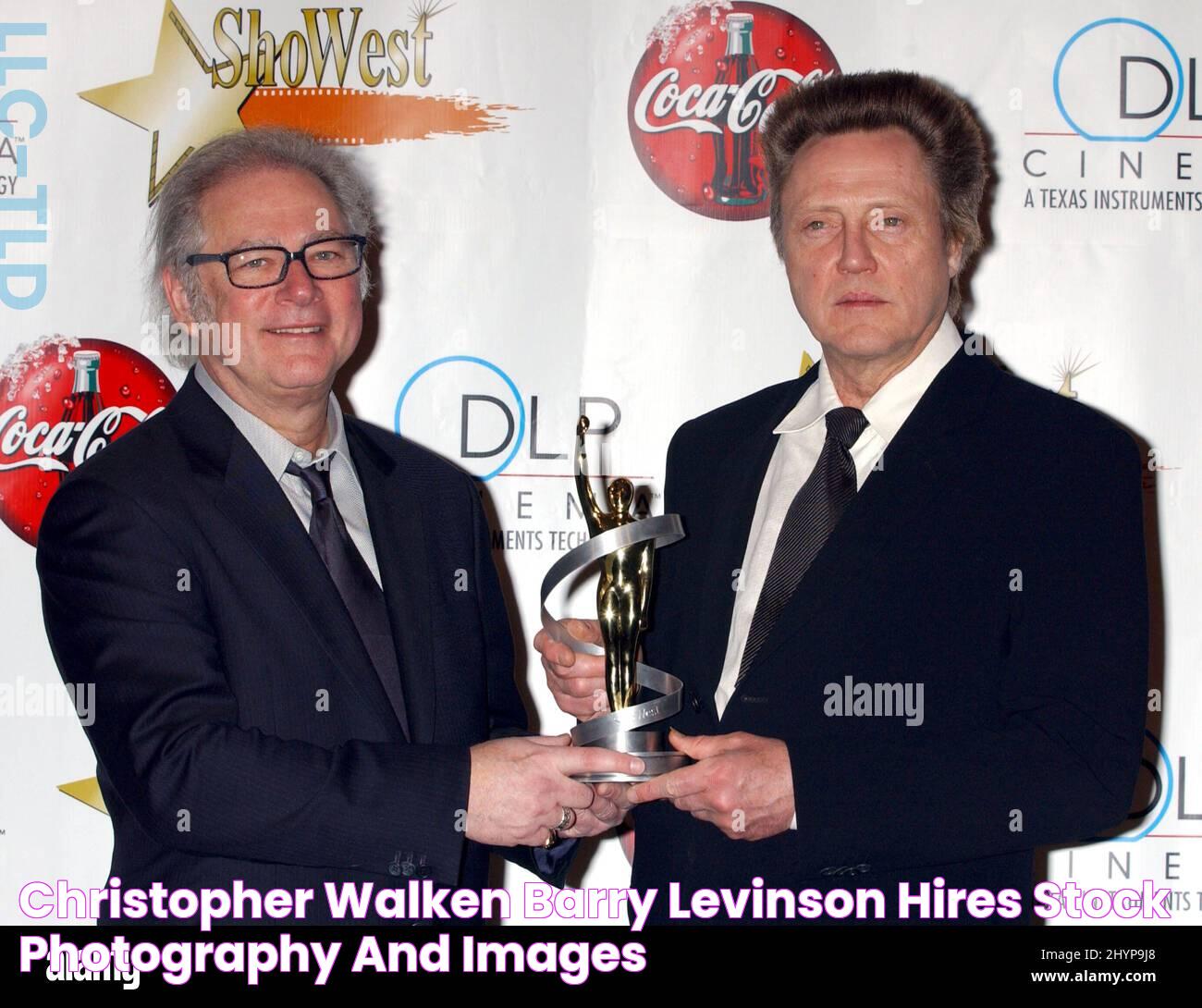 Christopher walken barry levinson hires stock photography and images