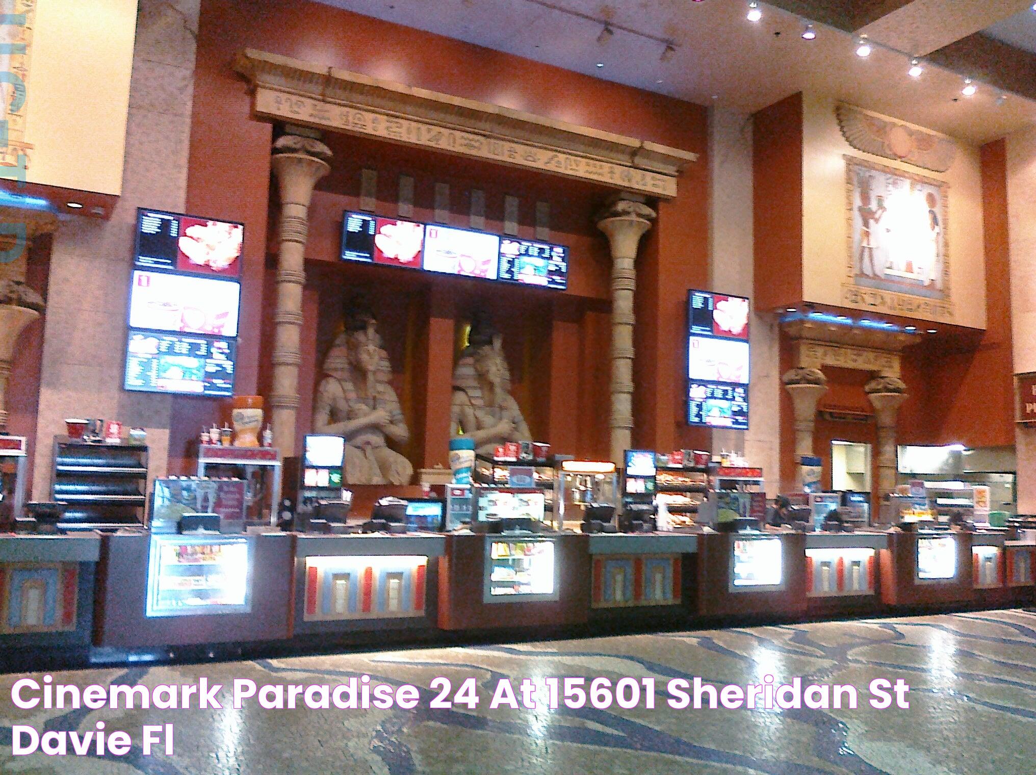 Cinemark Paradise 24 at 15601 Sheridan St Davie, FL