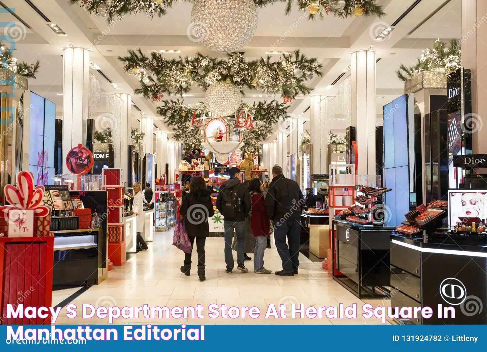 Macy`s Department Store at Herald Square in Manhattan Editorial