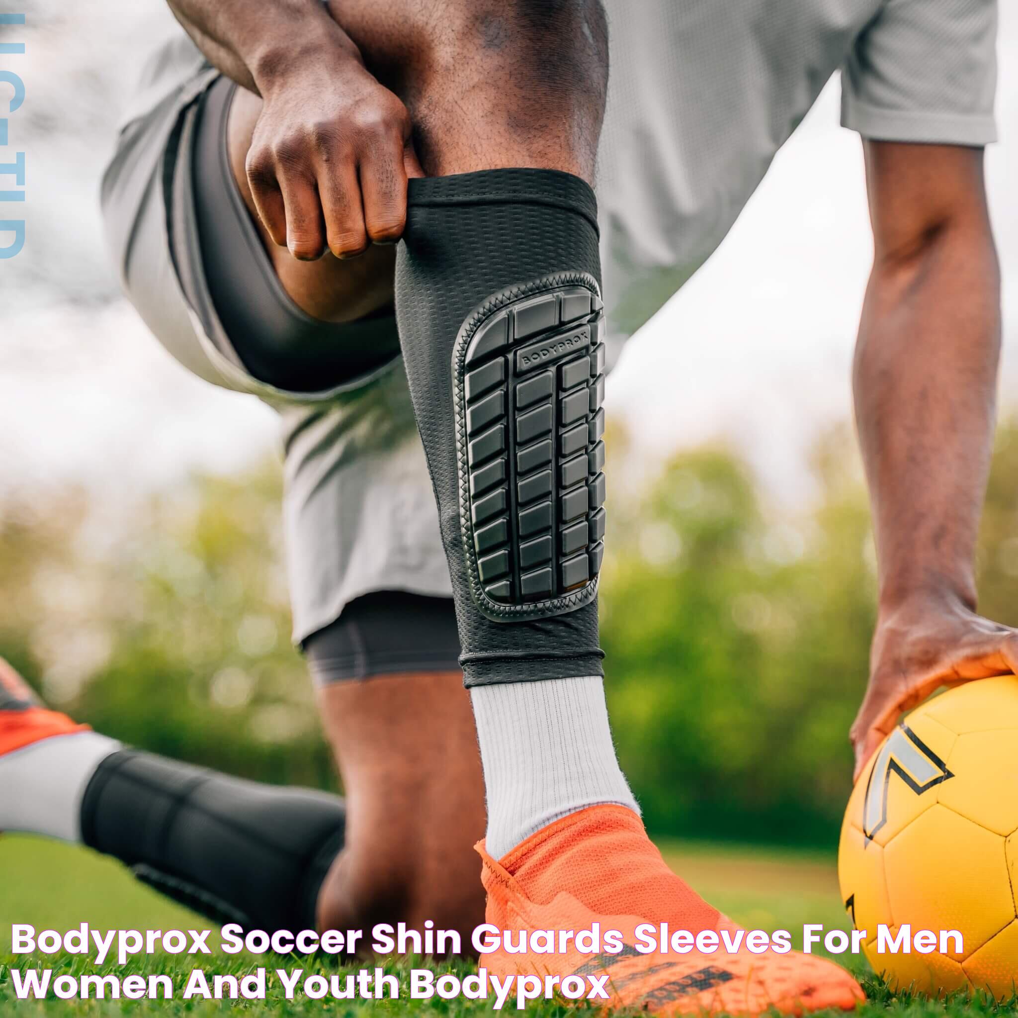 Bodyprox Soccer Shin Guards Sleeves for Men, Women and Youth BODYPROX