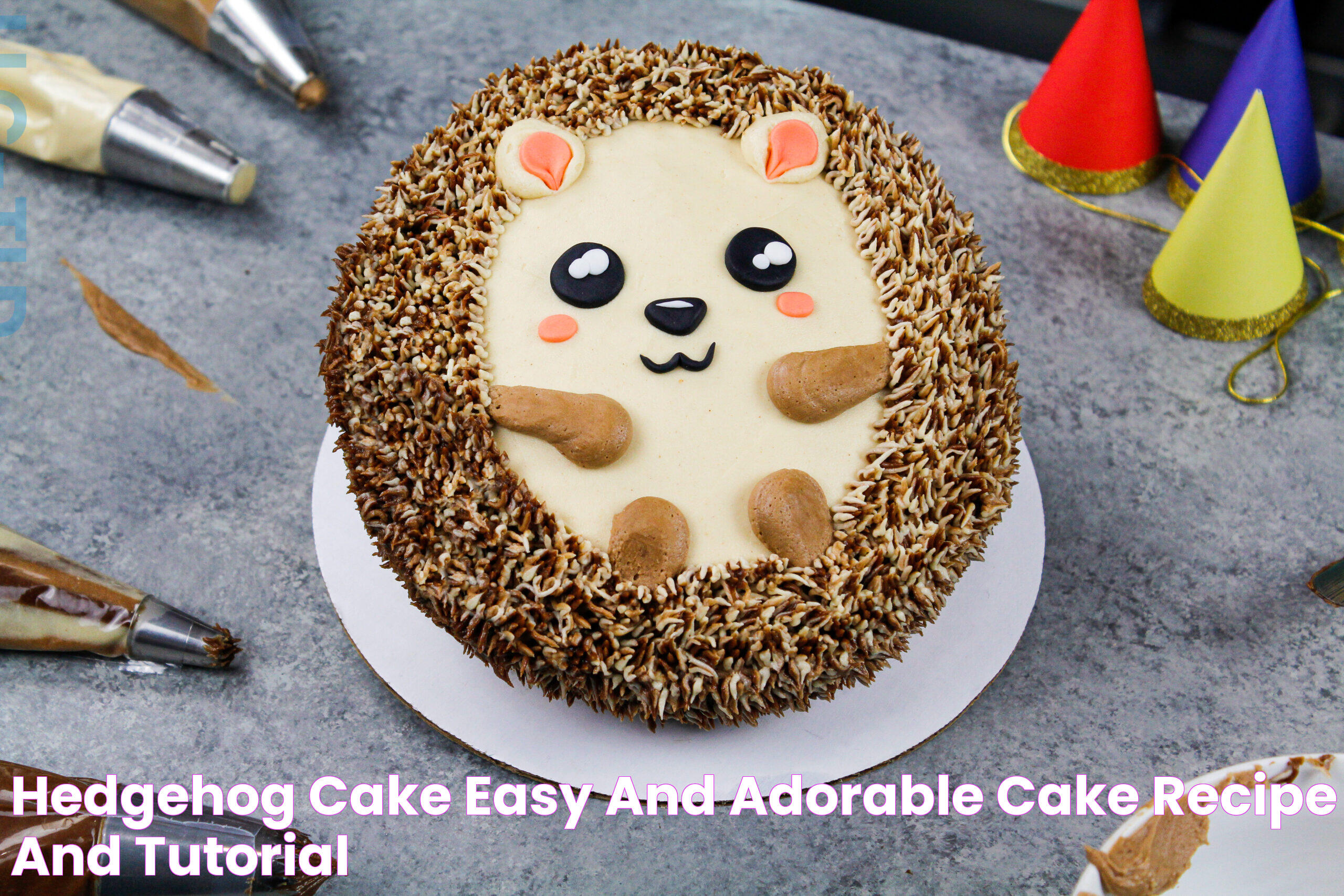 Hedgehog Cake Easy and Adorable Cake Recipe and Tutorial