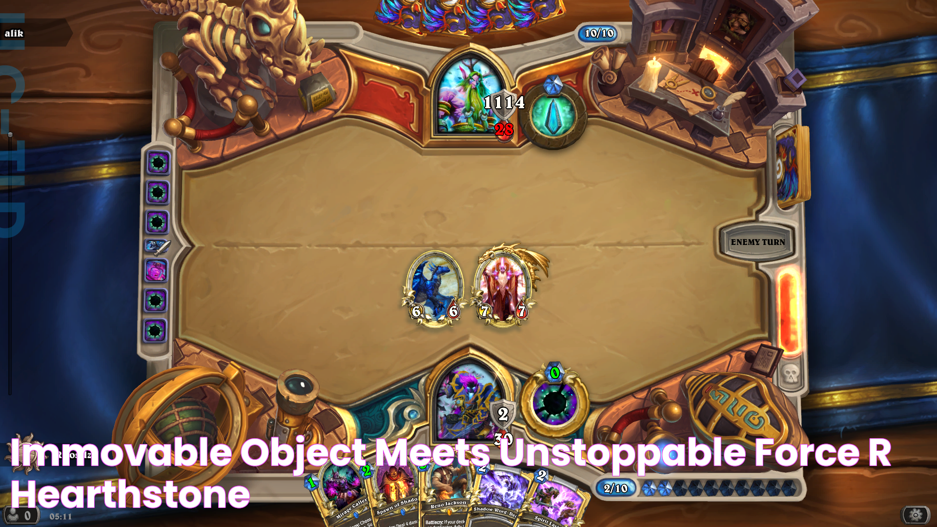 Immovable object meets unstoppable force r/hearthstone