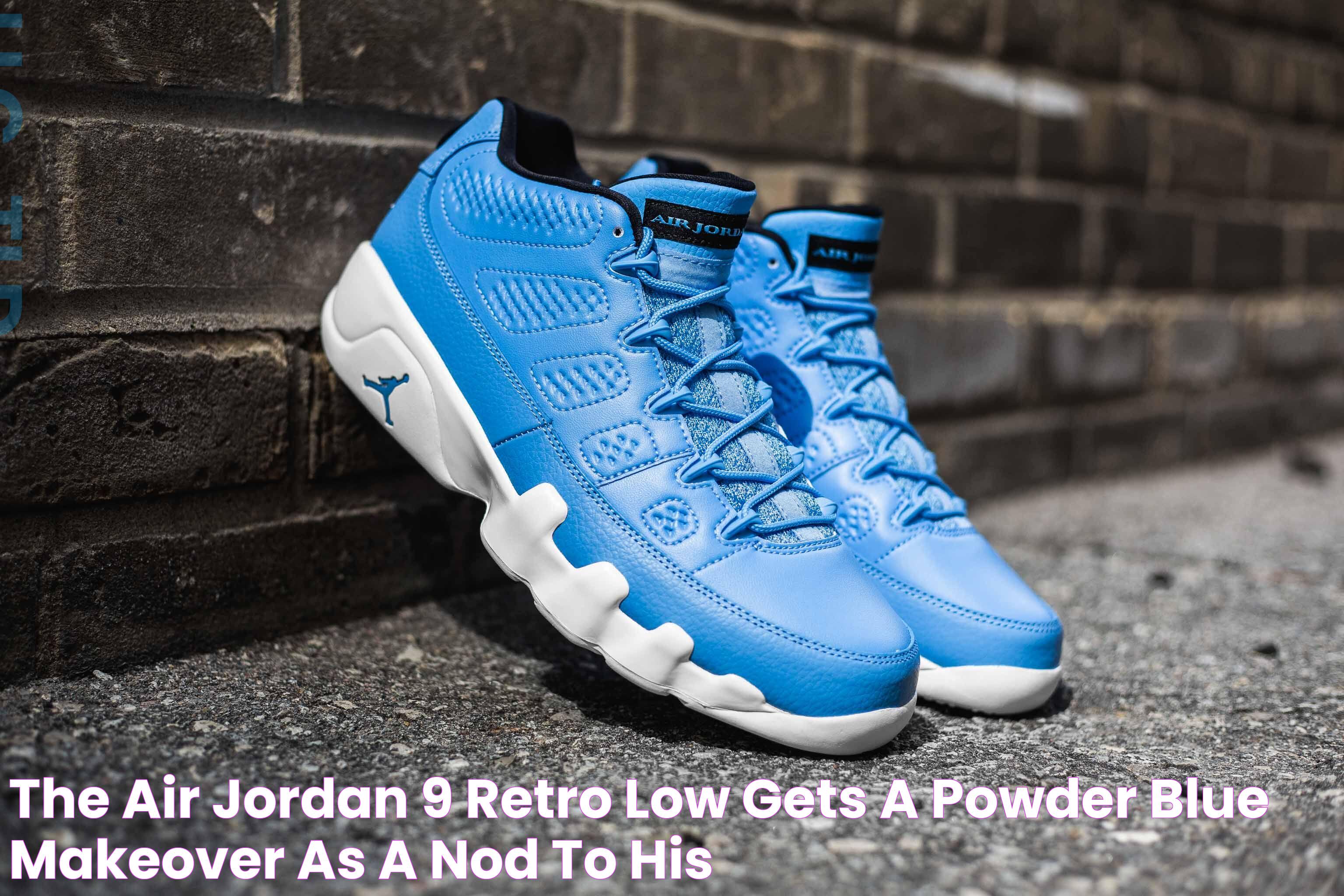 The Air Jordan 9 Retro Low gets a powder blue makeover as a nod to his