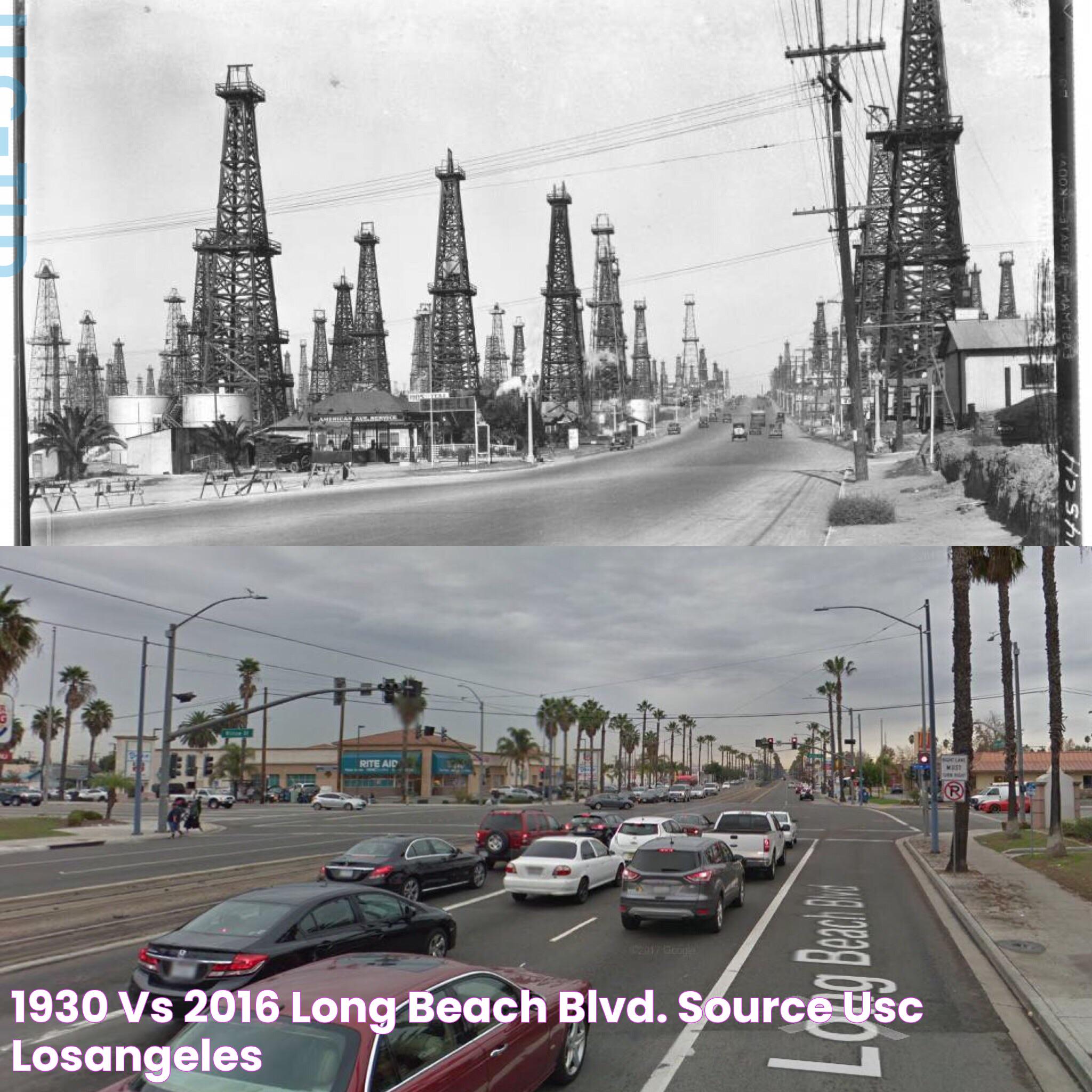 1930 VS 2016; Long Beach Blvd. Source USC LosAngeles