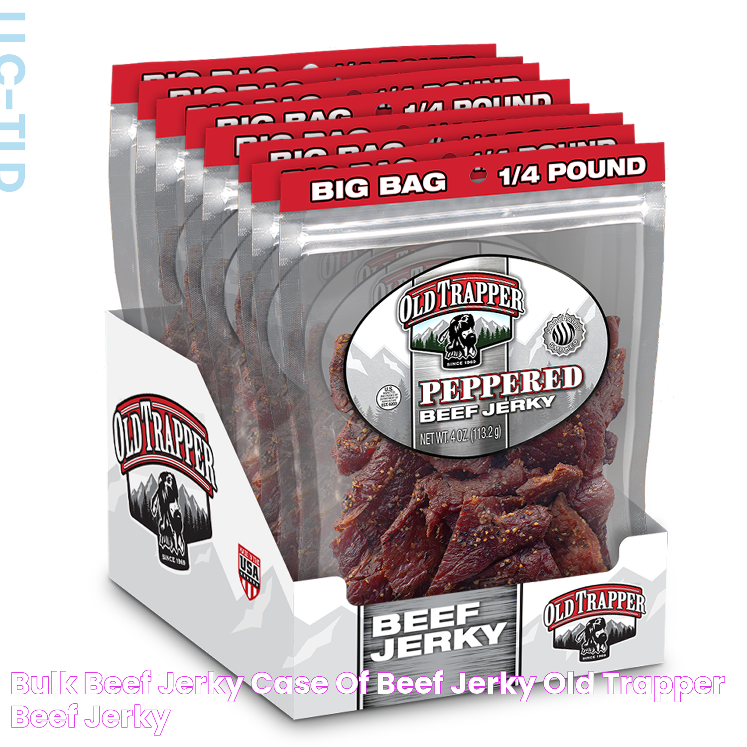 Bulk Beef Jerky Case of Beef Jerky Old Trapper Beef Jerky