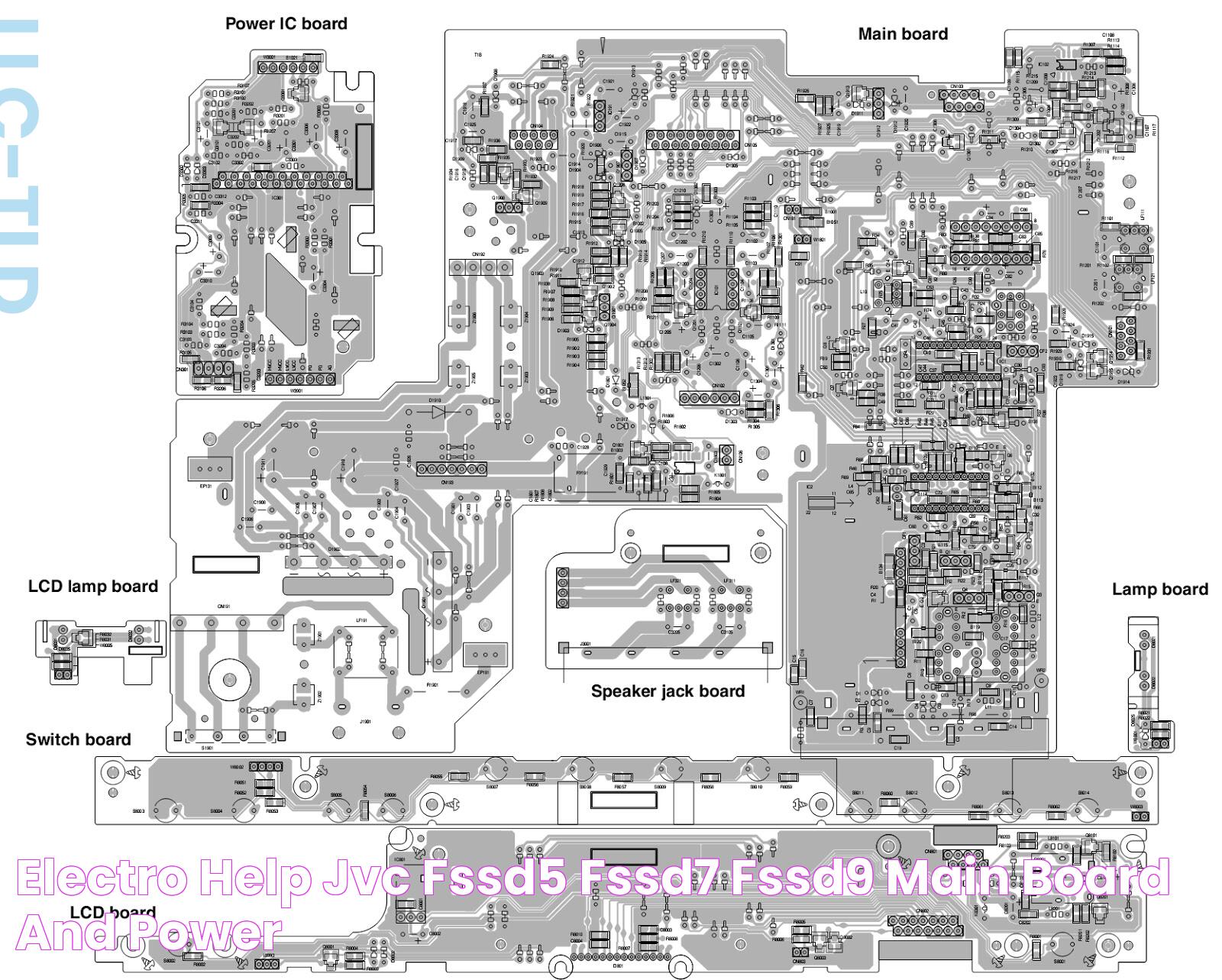 Electro help JVC FSSD5 FSSD7 FSSD9 MAIN BOARD AND POWER