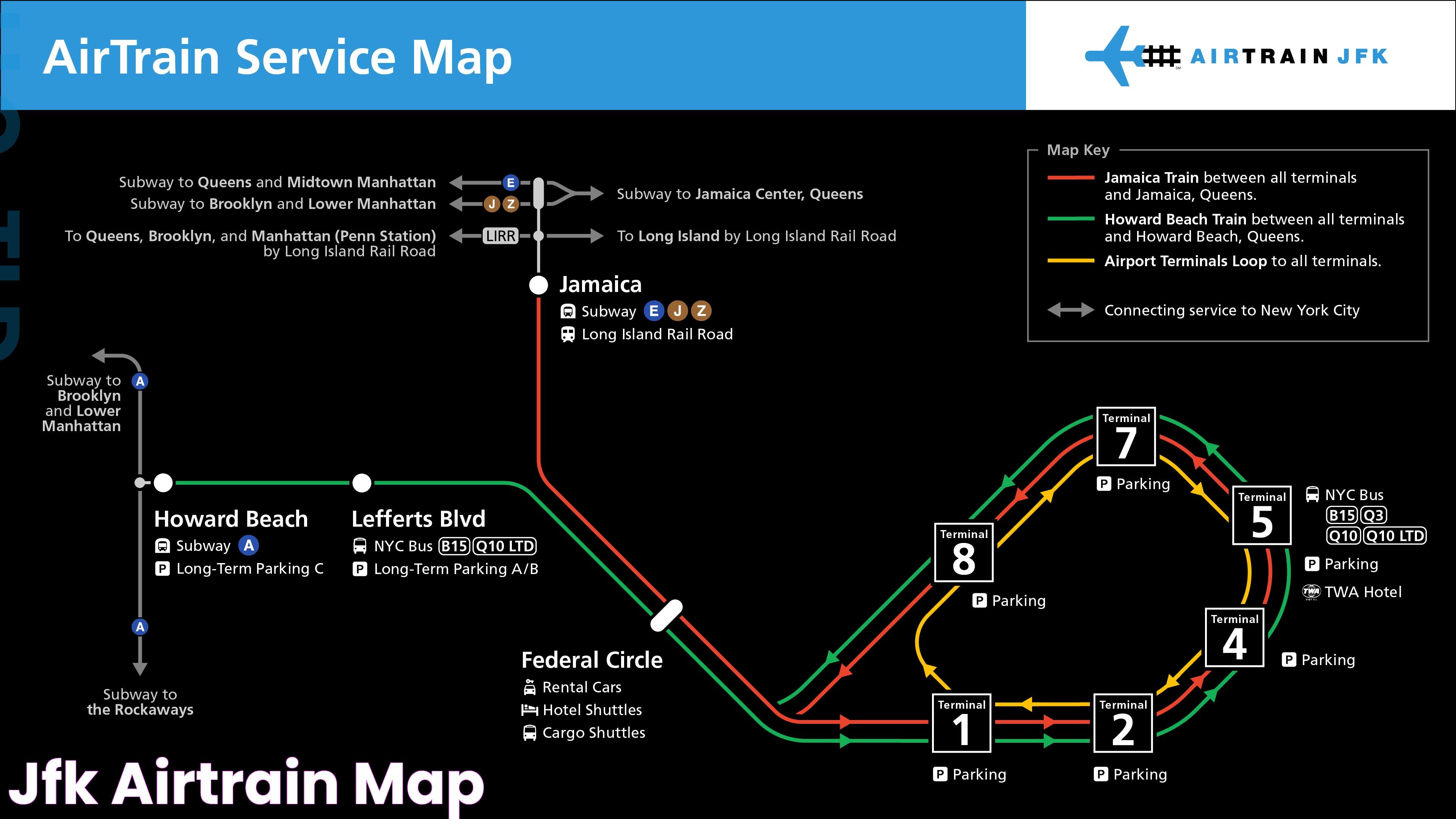 Jfk Airtrain Map