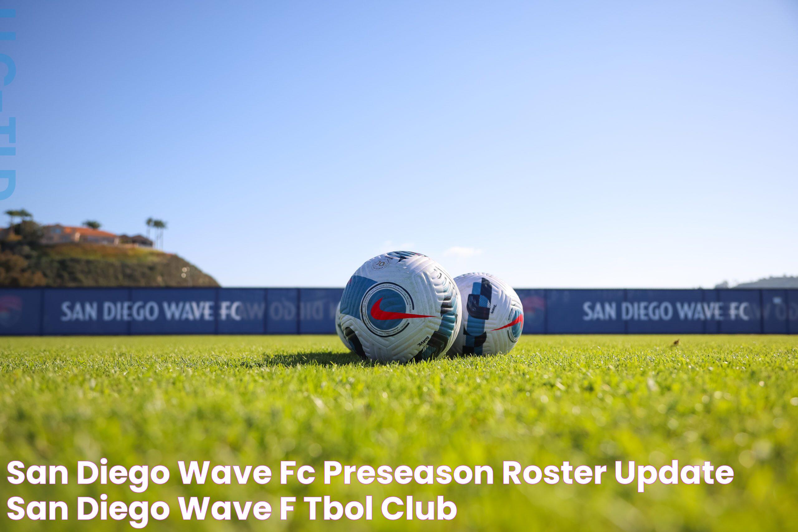 San Diego Wave FC Preseason Roster Update San Diego Wave Fútbol Club