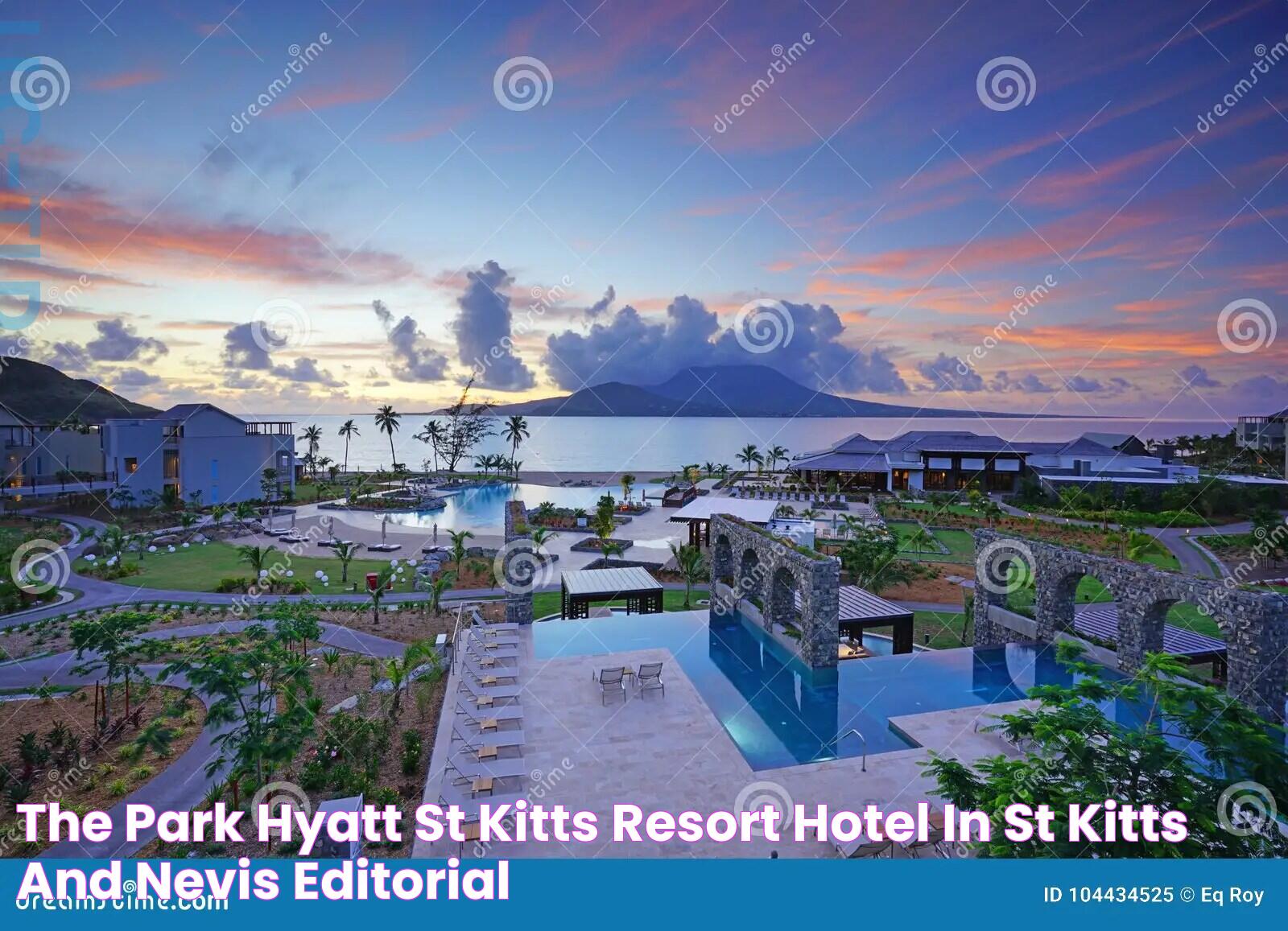 The Park Hyatt St Kitts Resort Hotel in St Kitts and Nevis Editorial