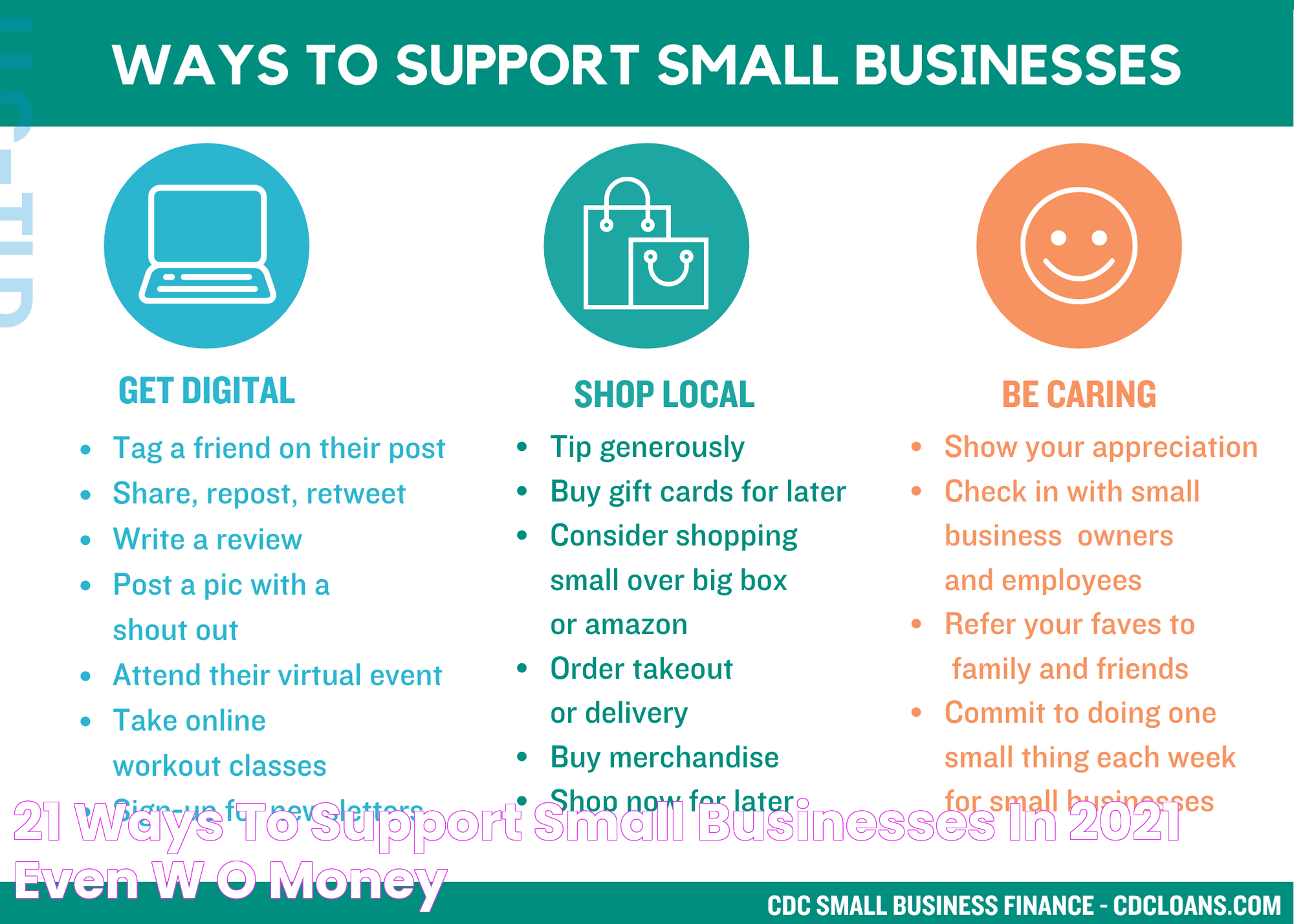 21 Ways To Support Small Businesses In 2021 (even w/o money)