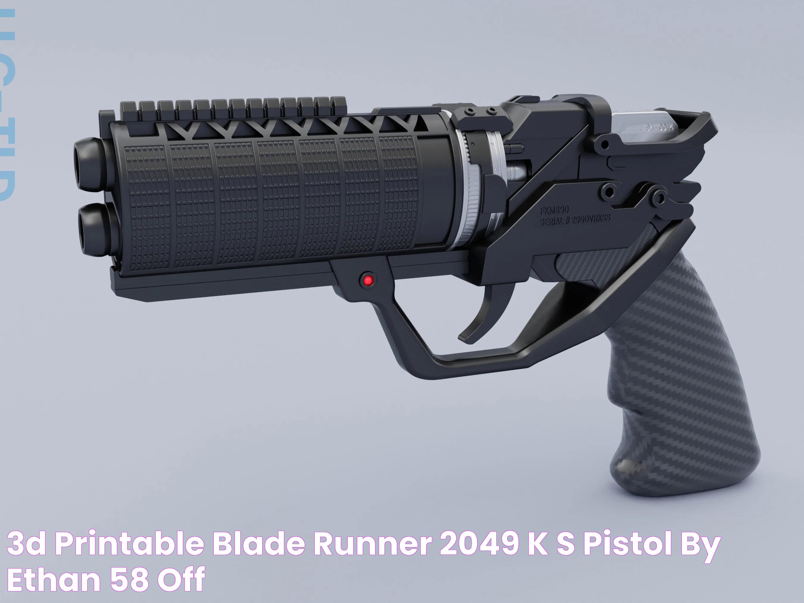 3D Printable Blade Runner 2049 K's Pistol By Ethan, 58 OFF