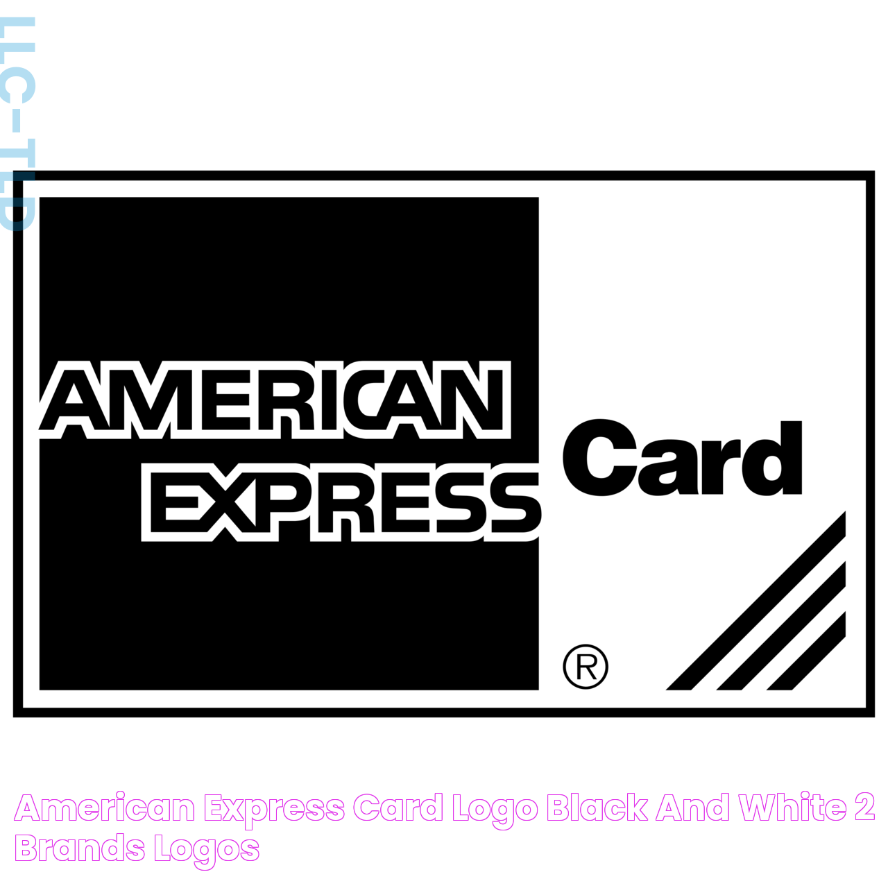 American Express Card Logo Black and White (2) Brands Logos