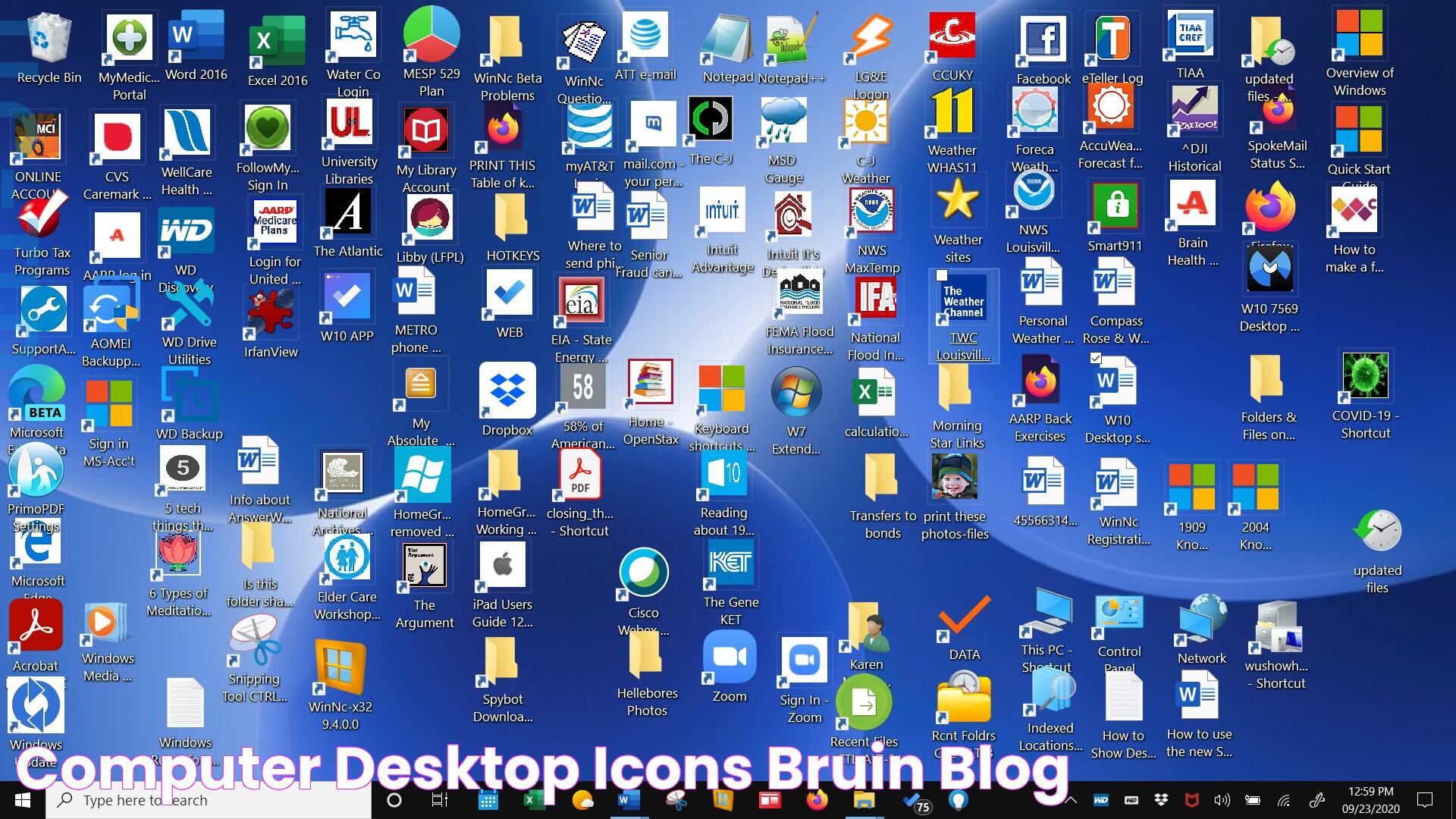 Computer Desktop Icons Bruin Blog