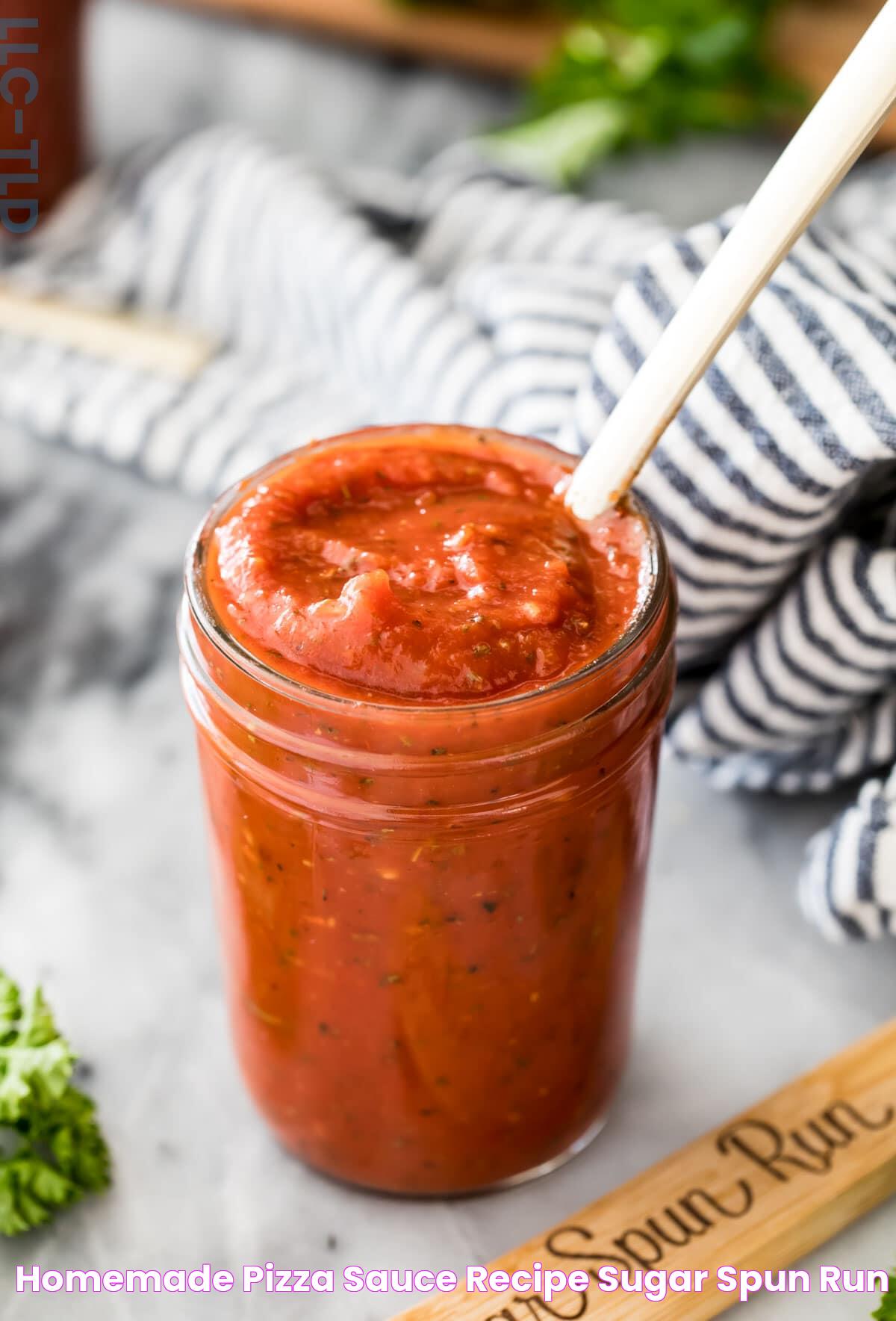 Homemade Pizza Sauce Recipe Sugar Spun Run