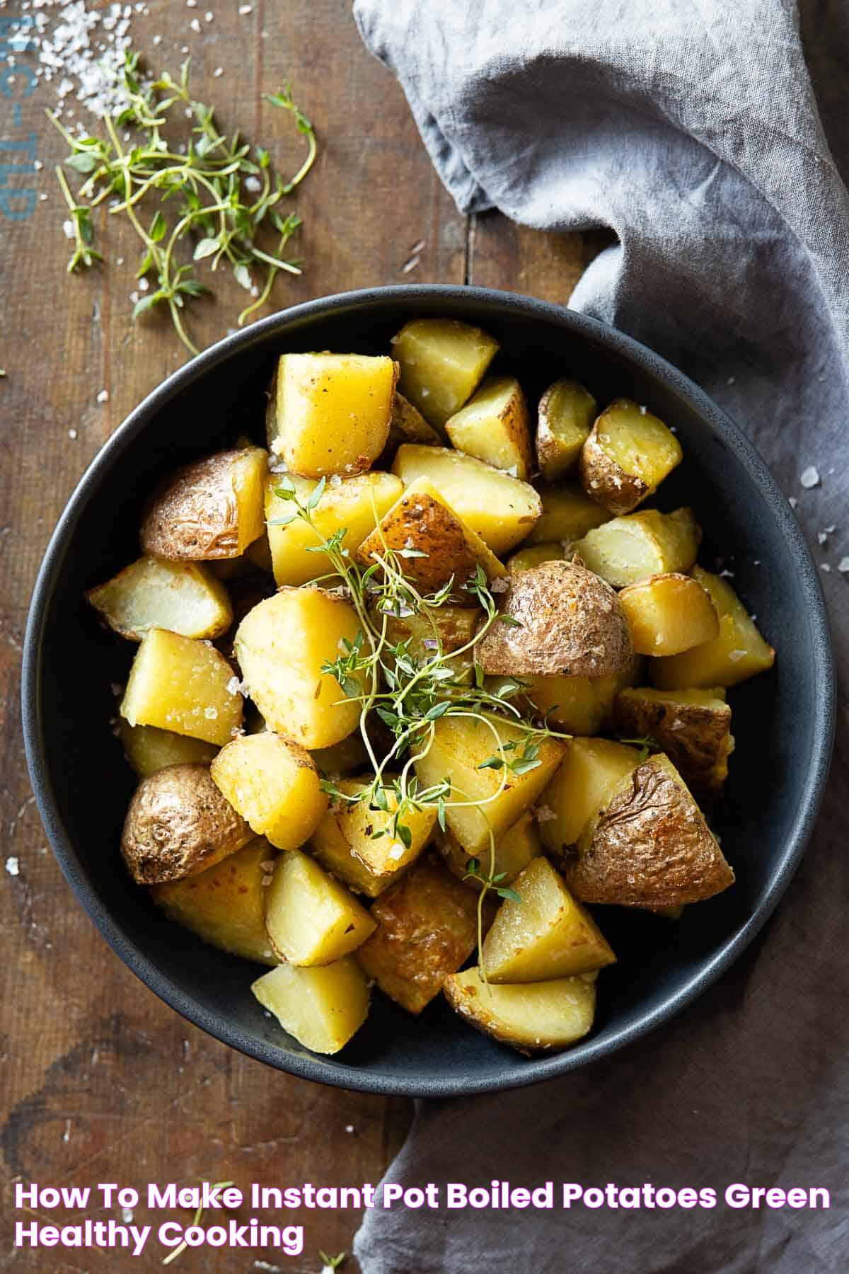 How To Make Instant Pot Boiled Potatoes Green Healthy Cooking